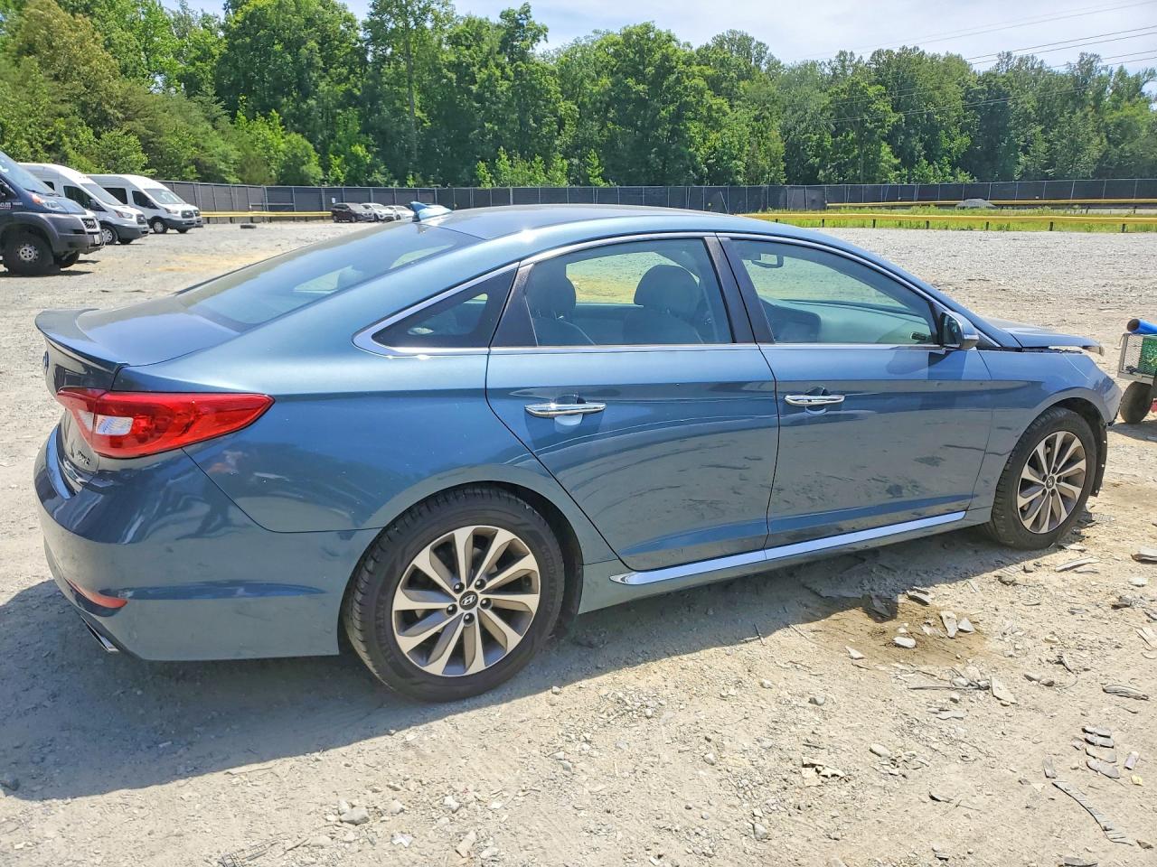 2015 Hyundai Sonata Sport Blue vin: 5NPE34AFXFH086193