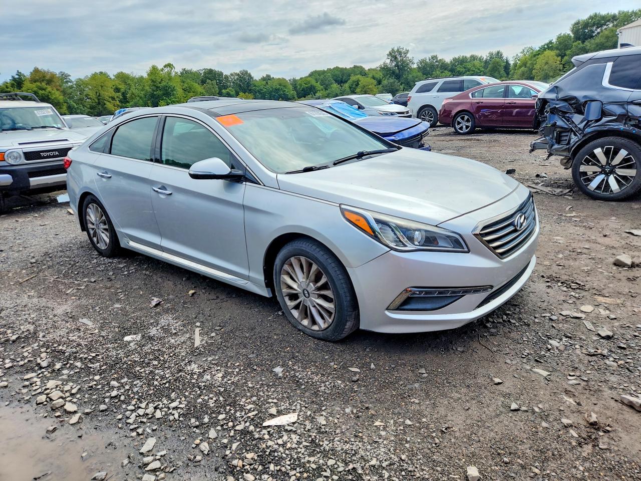 2015 Hyundai Sonata Limited Silver vin: 5NPE34AFXFH090681