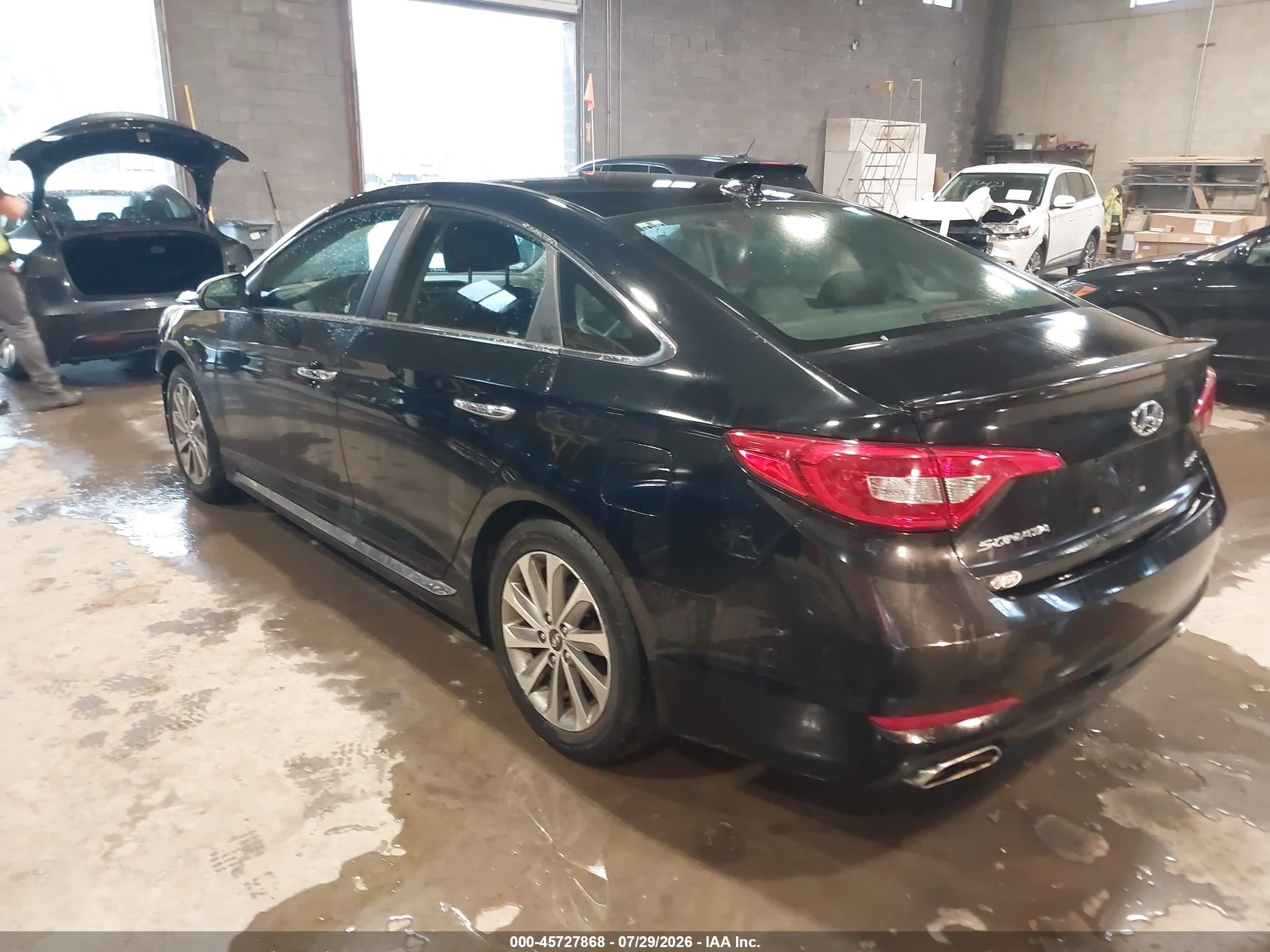 2015 Hyundai Sonata Sport Black vin: 5NPE34AFXFH092494