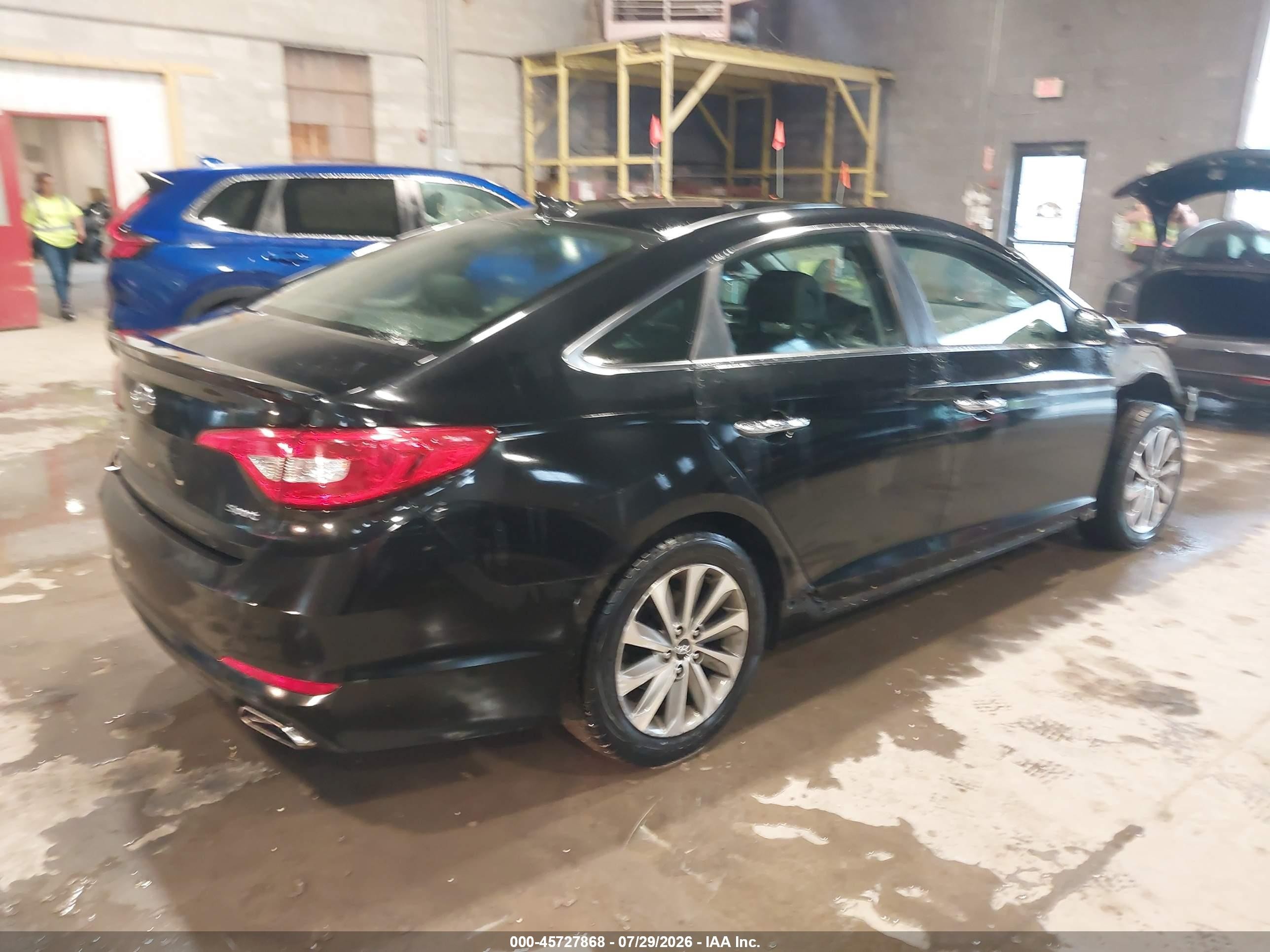 2015 Hyundai Sonata Sport Black vin: 5NPE34AFXFH092494