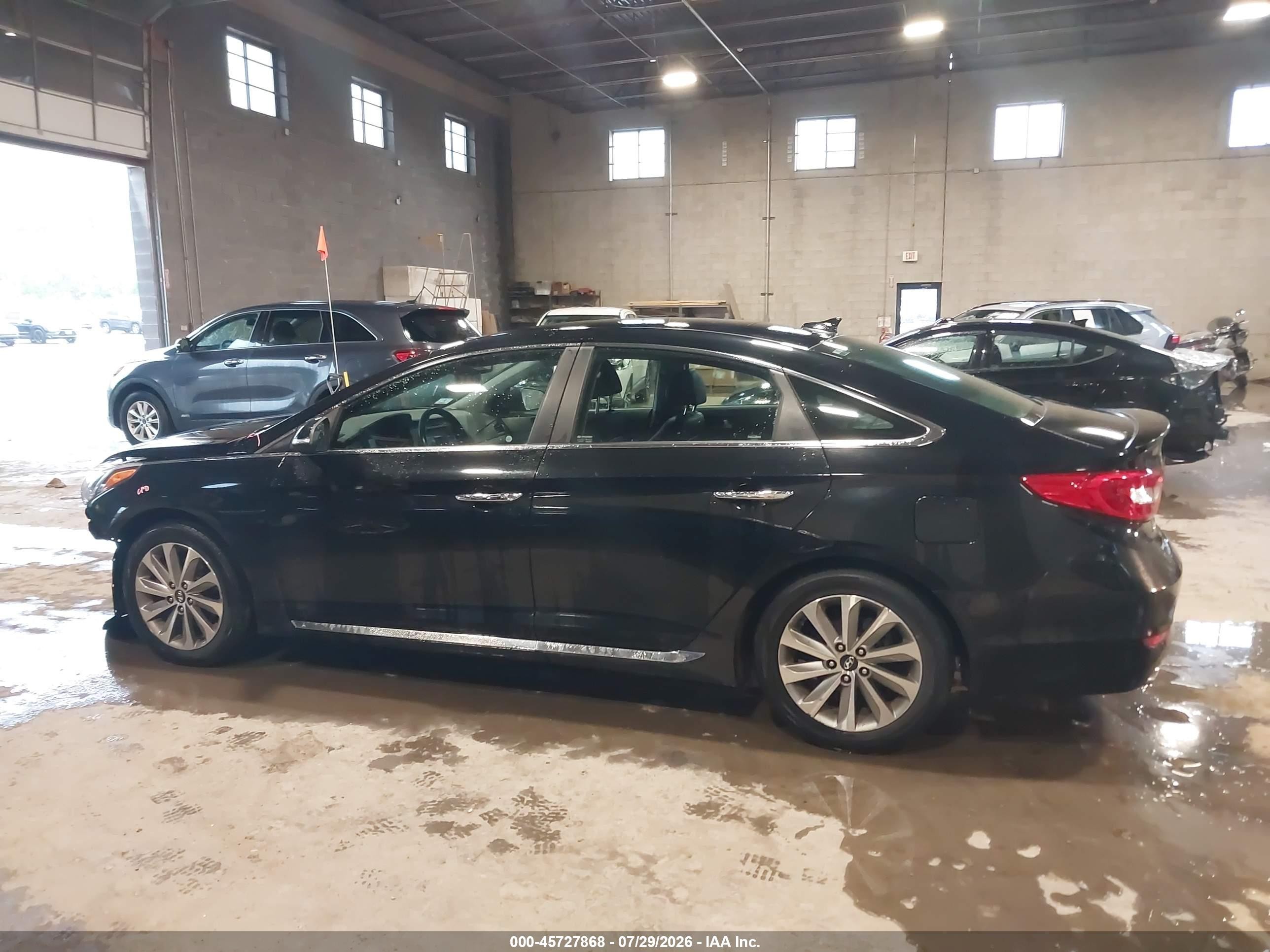 2015 Hyundai Sonata Sport Black vin: 5NPE34AFXFH092494