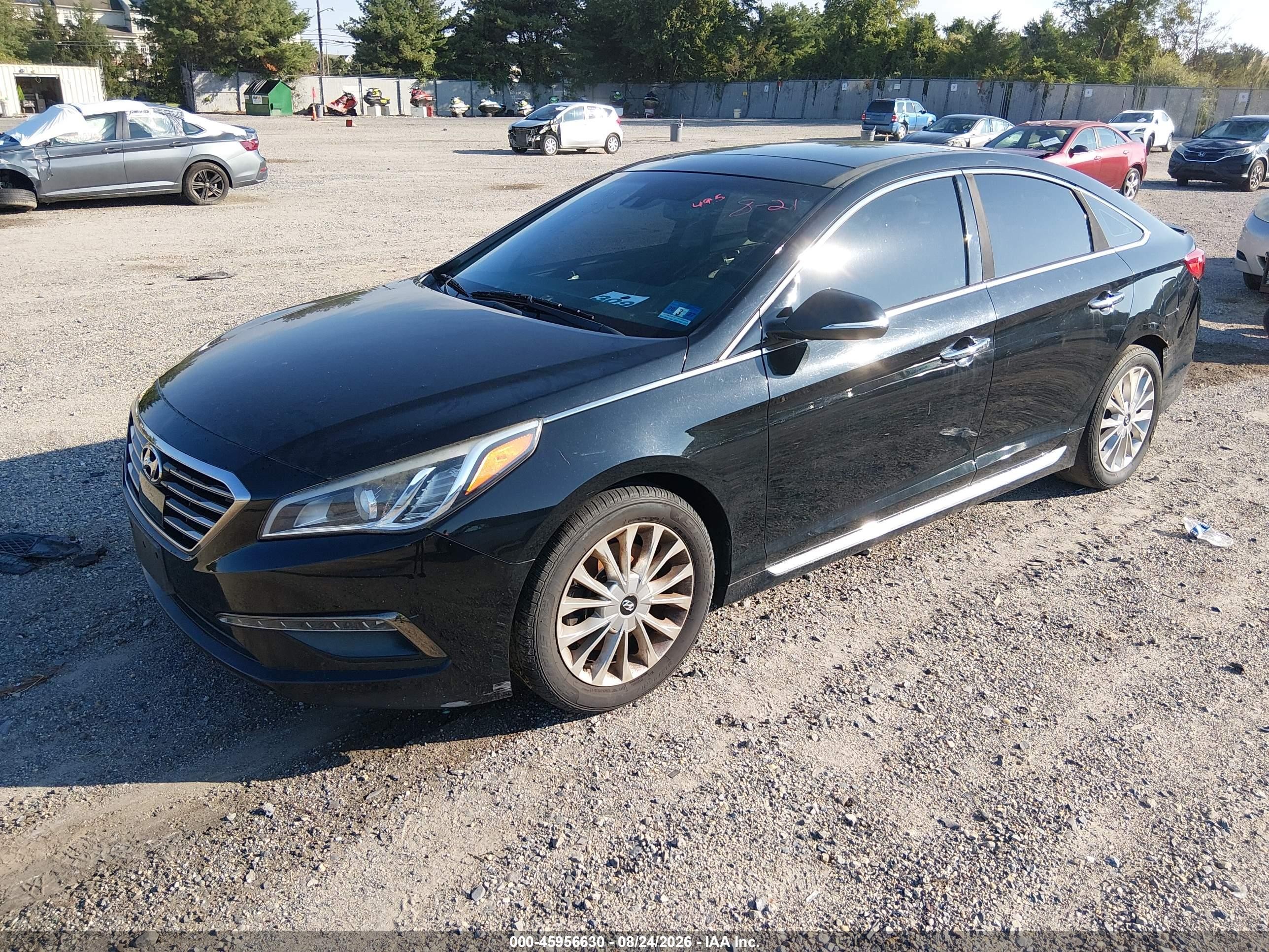 2015 Hyundai Sonata Limited Black vin: 5NPE34AFXFH095184