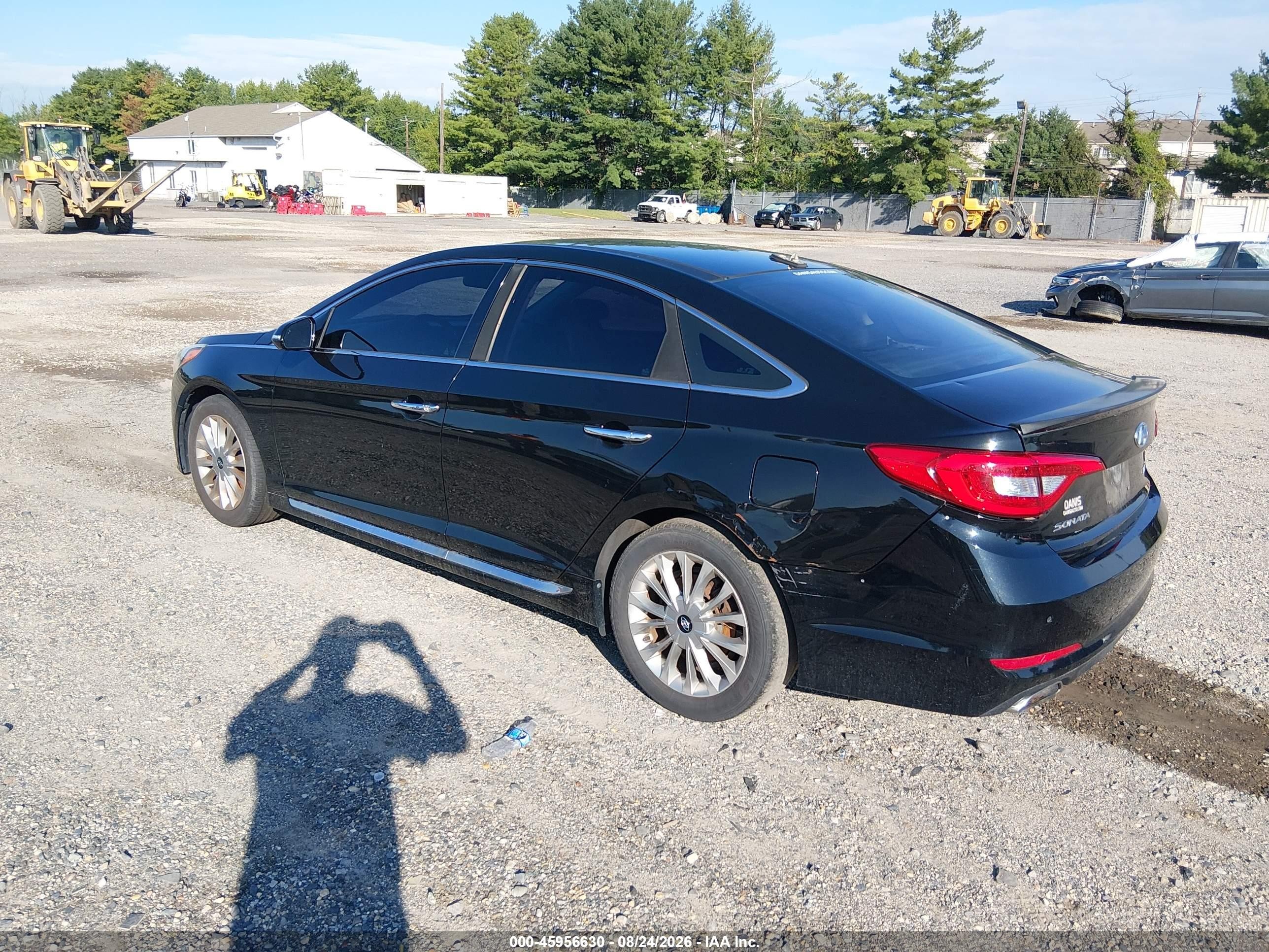 2015 Hyundai Sonata Limited Black vin: 5NPE34AFXFH095184