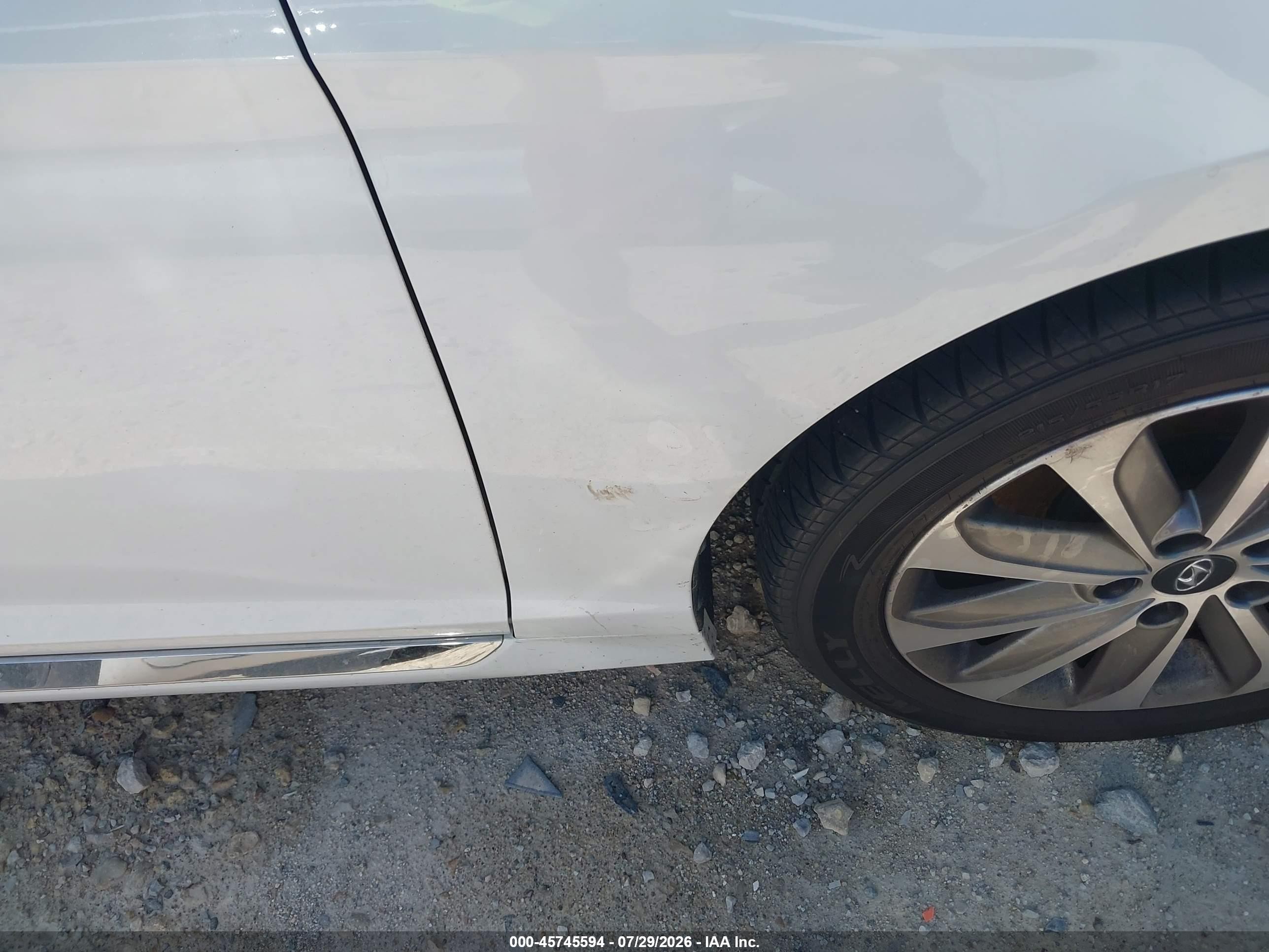 2015 Hyundai Sonata Sport White vin: 5NPE34AFXFH099901