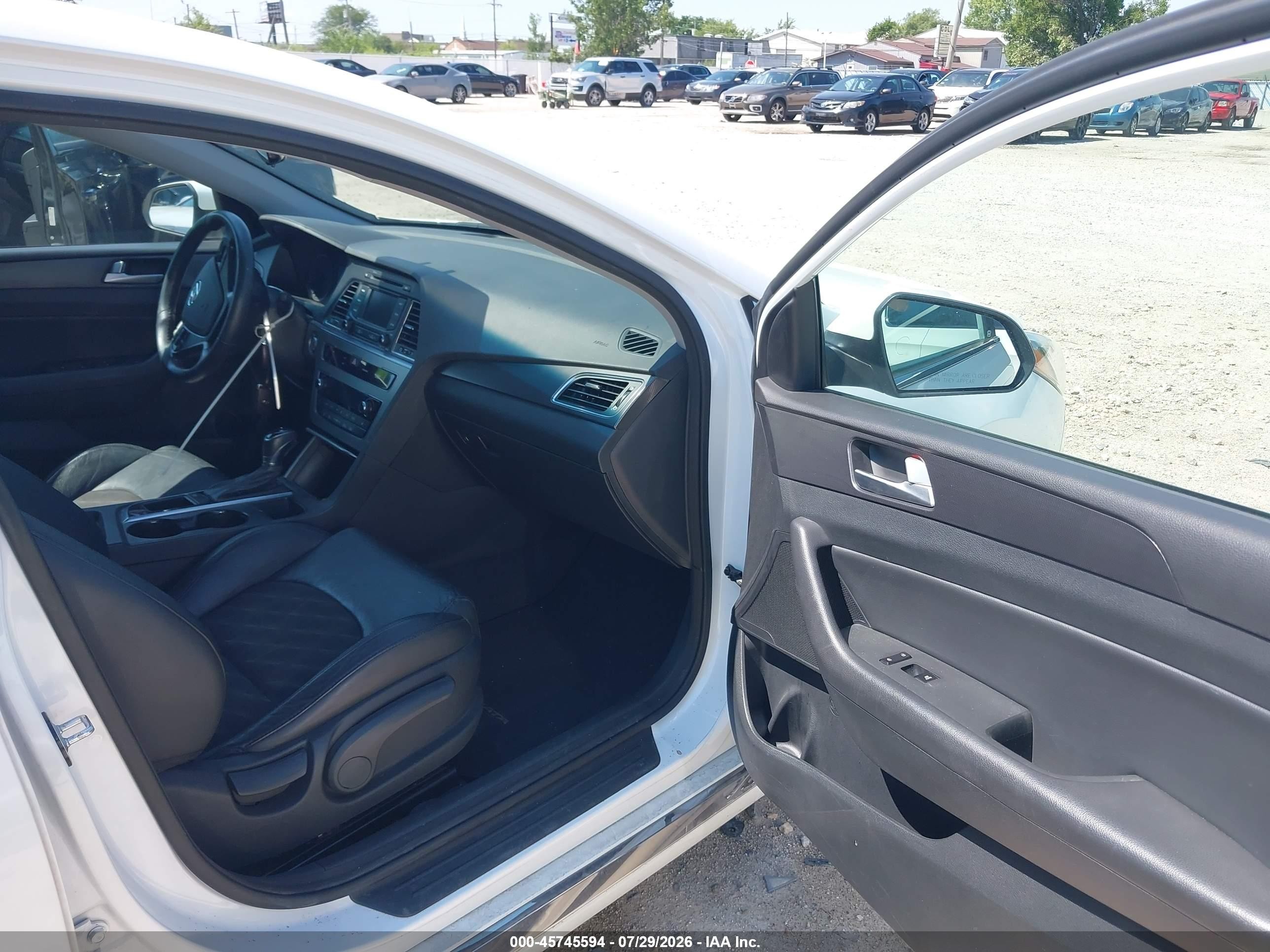 2015 Hyundai Sonata Sport White vin: 5NPE34AFXFH099901