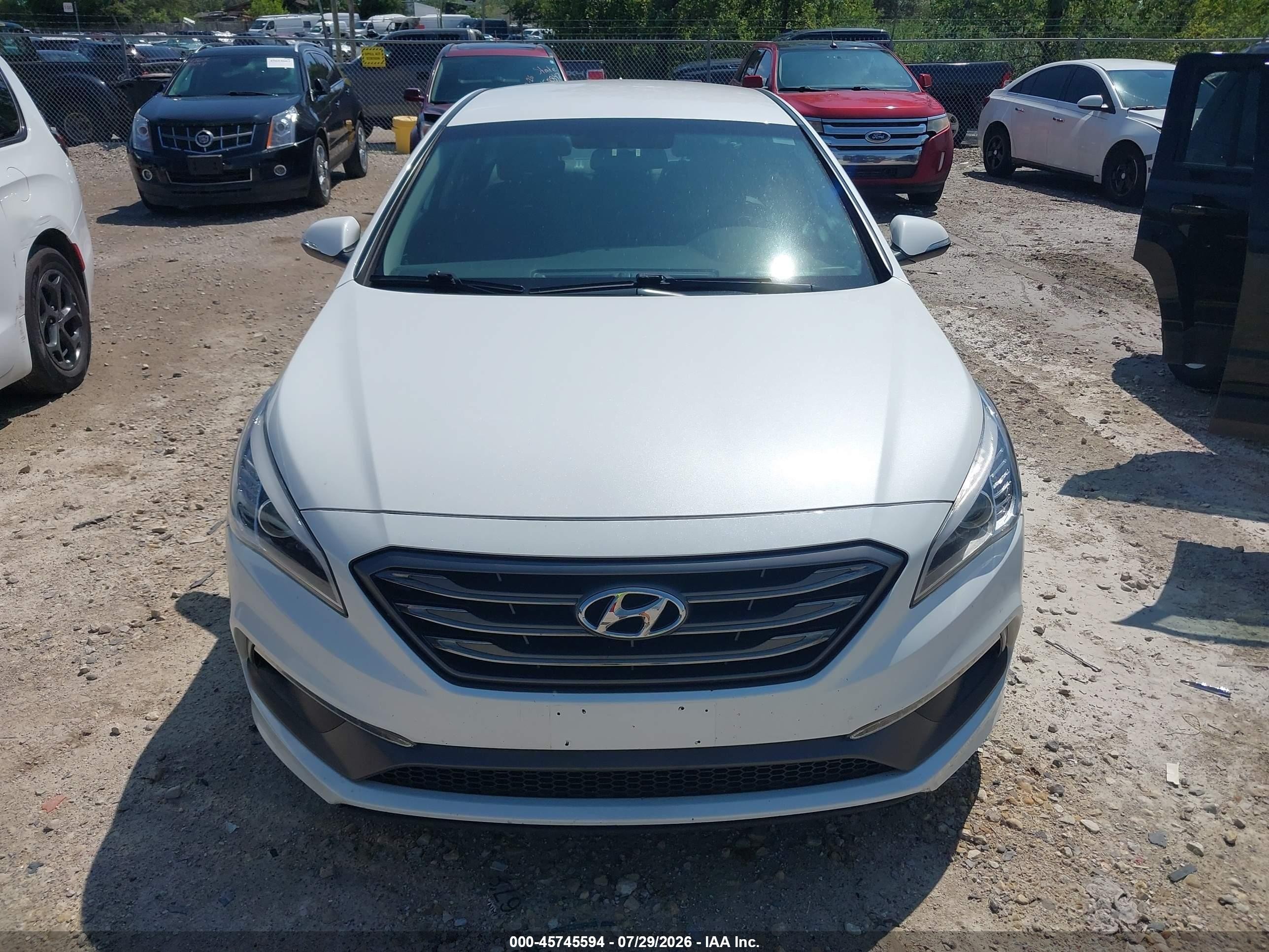 2015 Hyundai Sonata Sport White vin: 5NPE34AFXFH099901