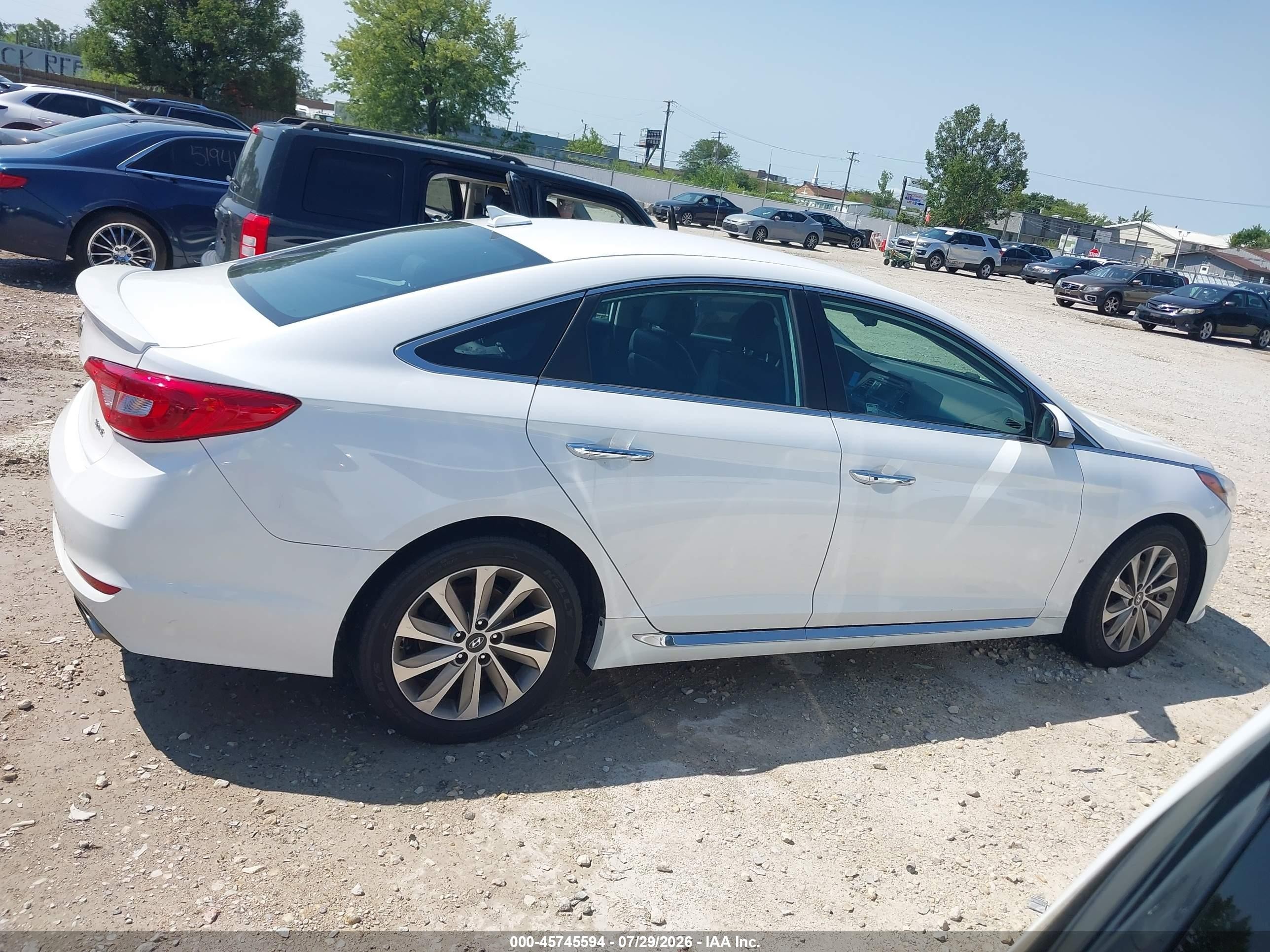 2015 Hyundai Sonata Sport White vin: 5NPE34AFXFH099901