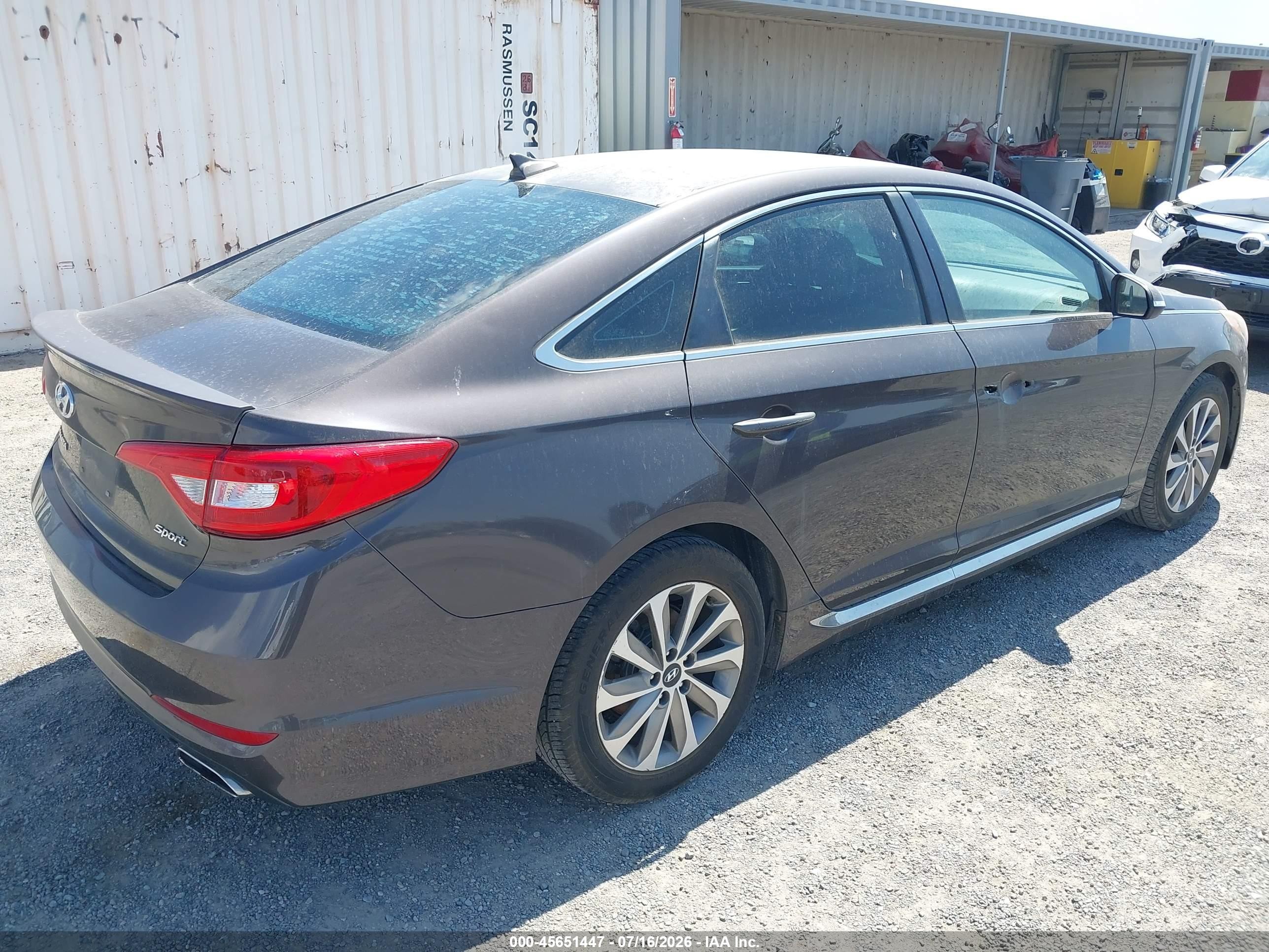 2015 Hyundai Sonata Sport Gray vin: 5NPE34AFXFH102621