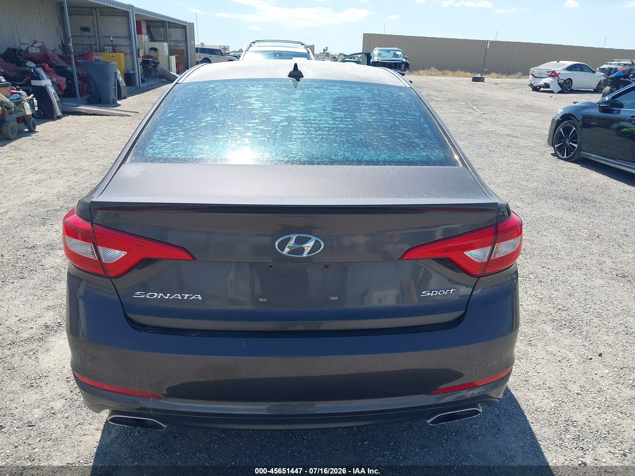 2015 Hyundai Sonata Sport Gray vin: 5NPE34AFXFH102621