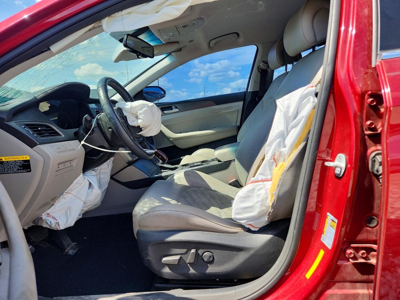 2015 Hyundai Sonata Sport Red vin: 5NPE34AFXFH103252