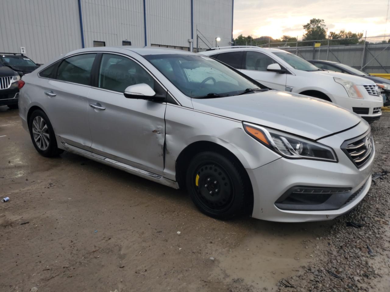 2015 Hyundai Sonata Sport Silver vin: 5NPE34AFXFH105356