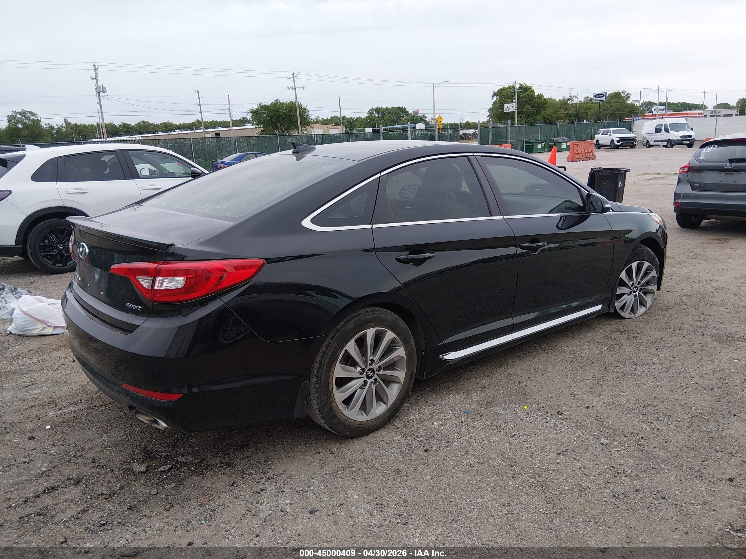 2015 Hyundai Sonata Sport Black vin: 5NPE34AFXFH129804