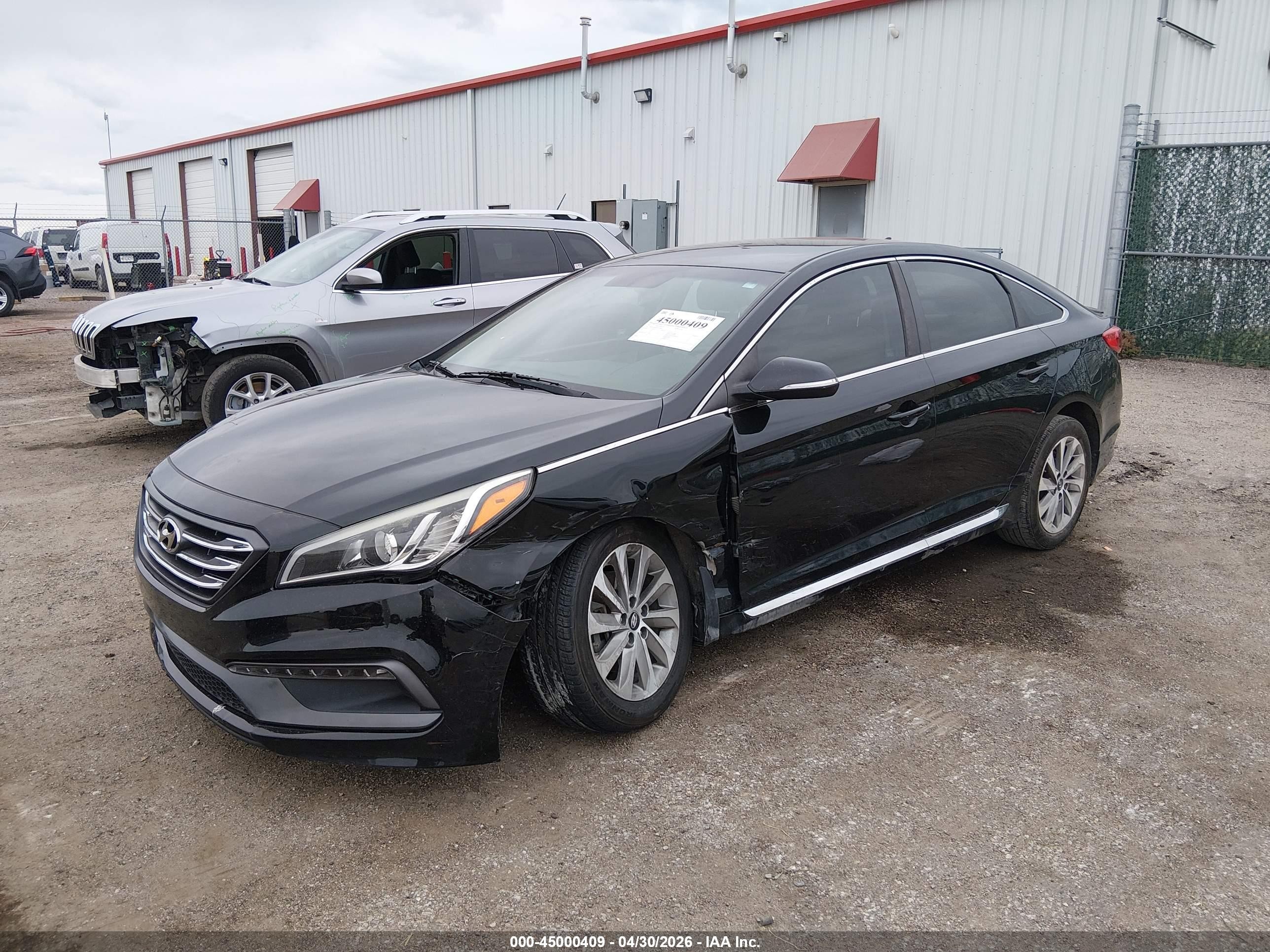 2015 Hyundai Sonata Sport Black vin: 5NPE34AFXFH129804