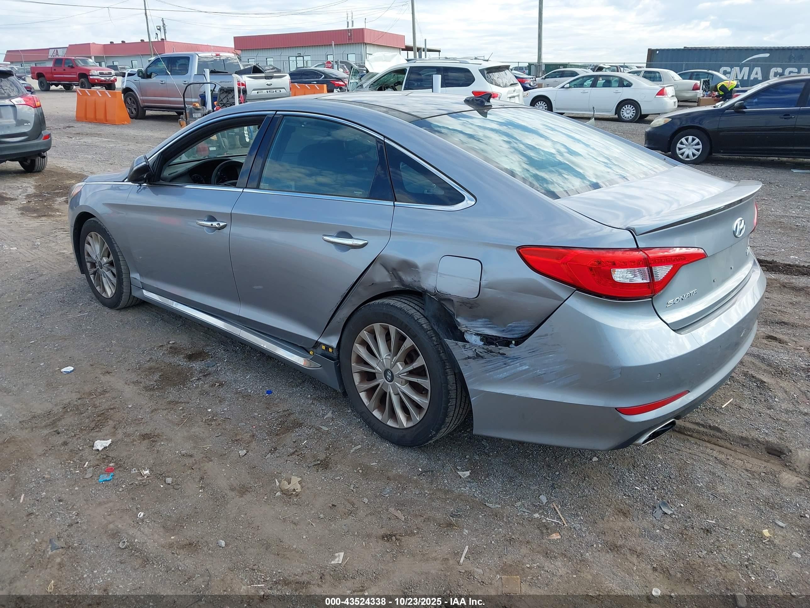 2015 Hyundai Sonata Sport/limited Silver vin: 5NPE34AFXFH131858