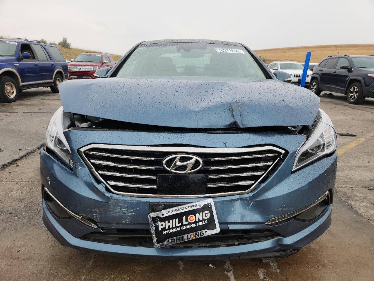 2015 Hyundai Sonata Limited Teal vin: 5NPE34AFXFH141015