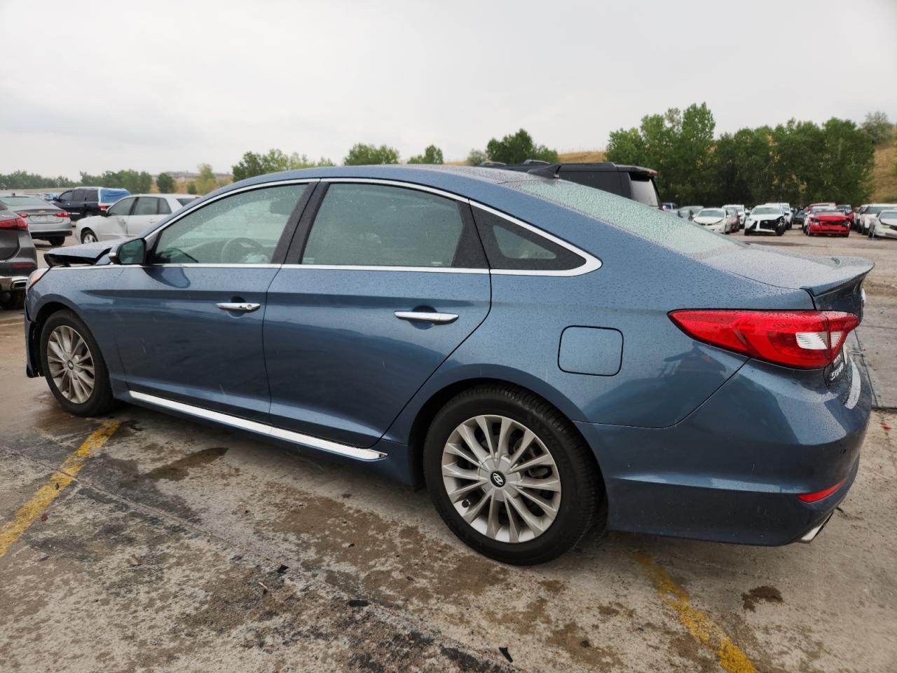 2015 Hyundai Sonata Limited Teal vin: 5NPE34AFXFH141015