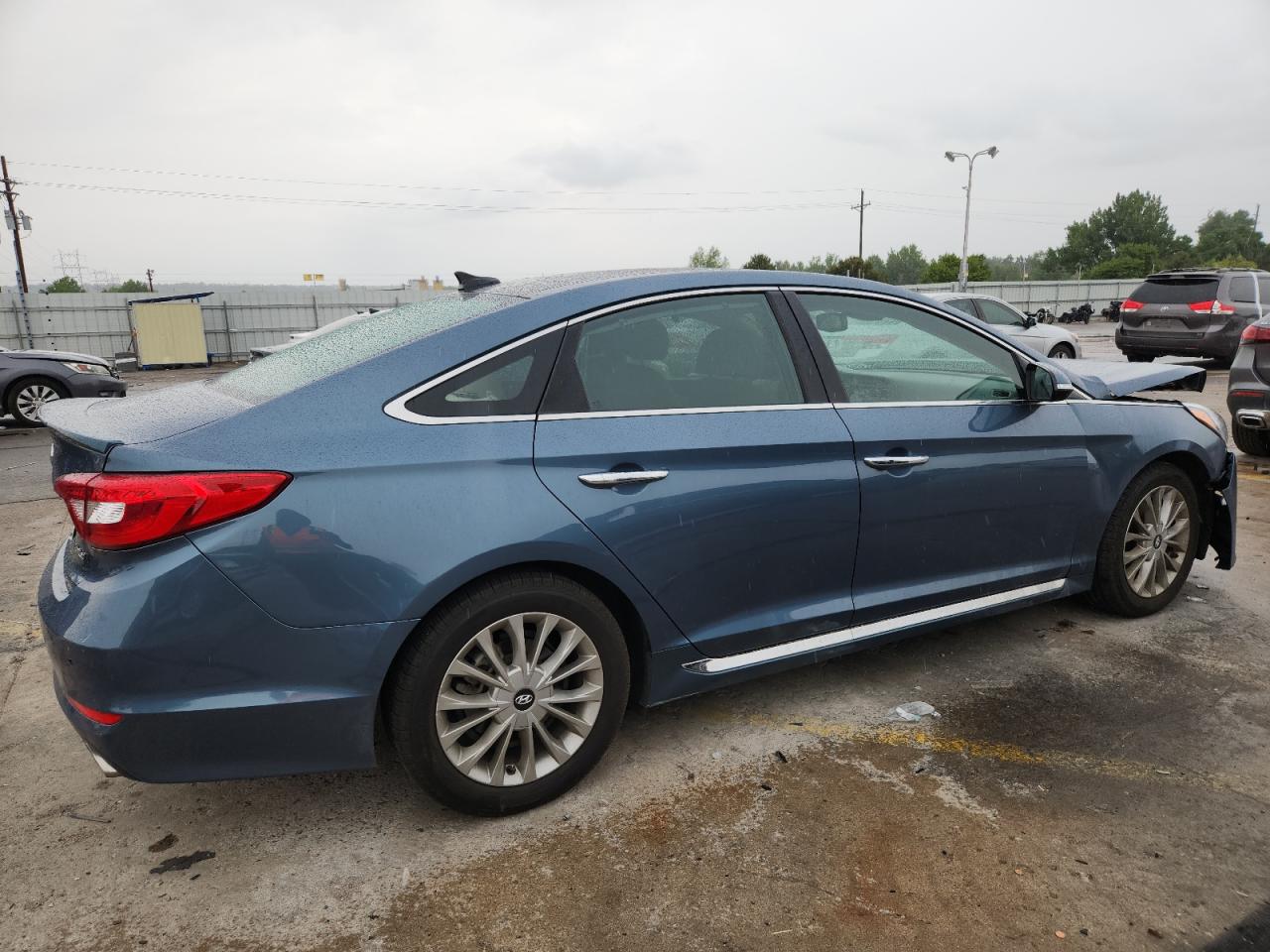 2015 Hyundai Sonata Limited Teal vin: 5NPE34AFXFH141015