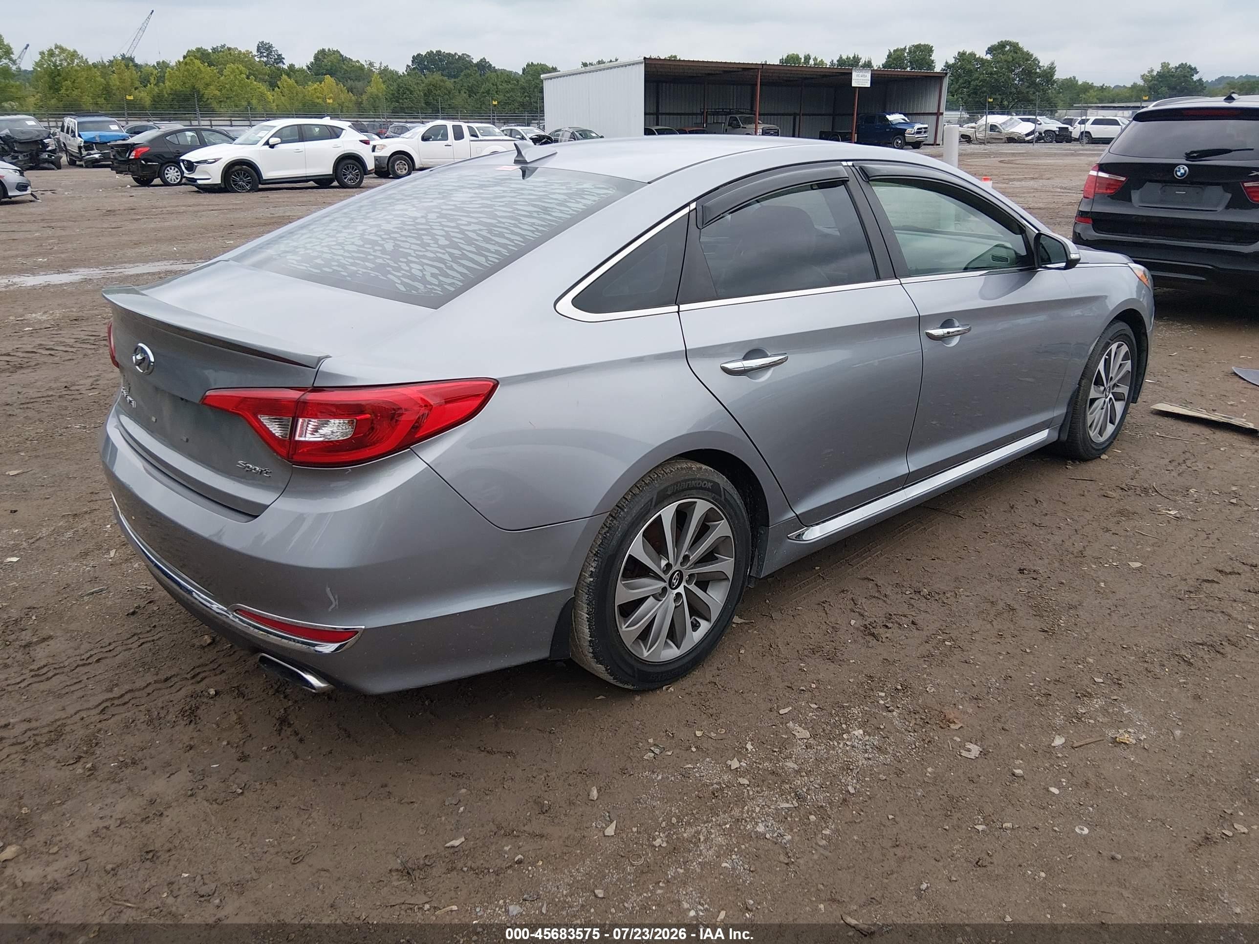 2015 Hyundai Sonata Sport Light Blue vin: 5NPE34AFXFH142939