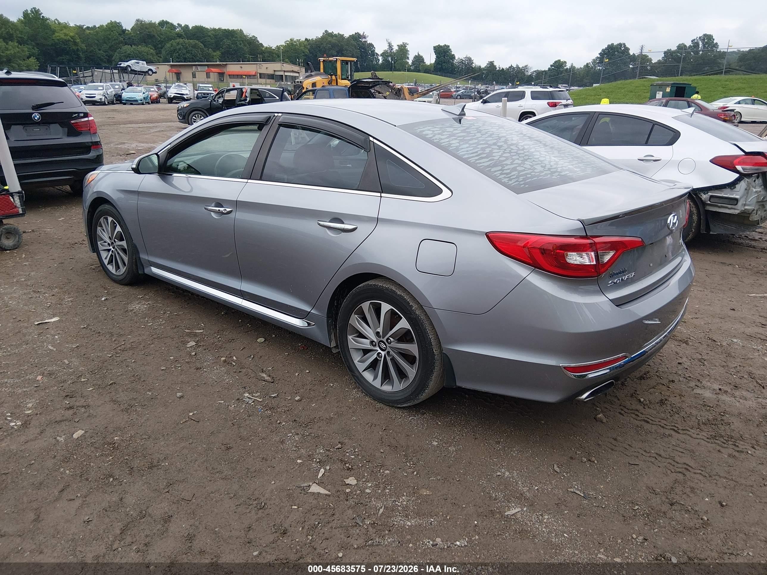 2015 Hyundai Sonata Sport Light Blue vin: 5NPE34AFXFH142939