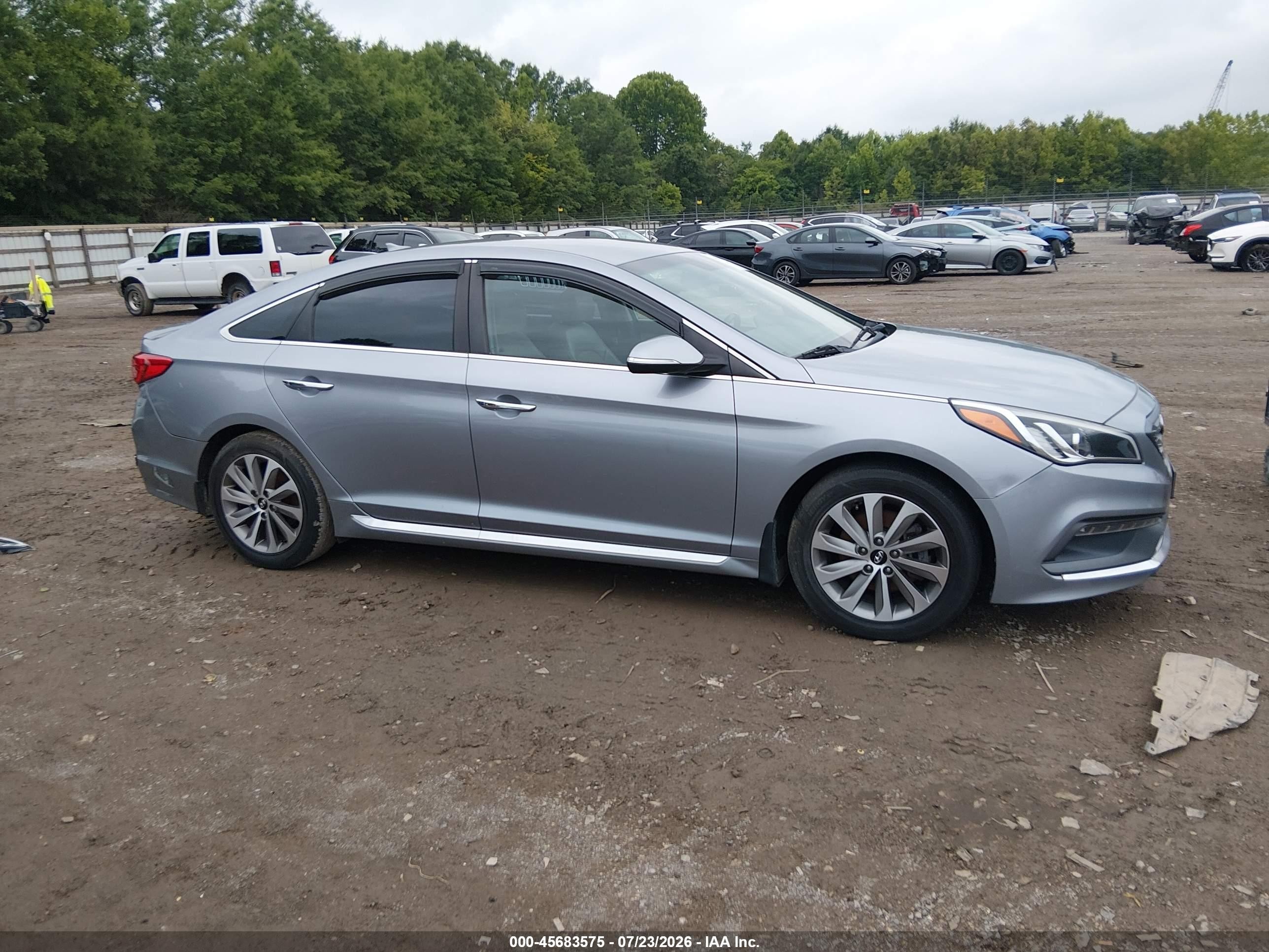 2015 Hyundai Sonata Sport Light Blue vin: 5NPE34AFXFH142939