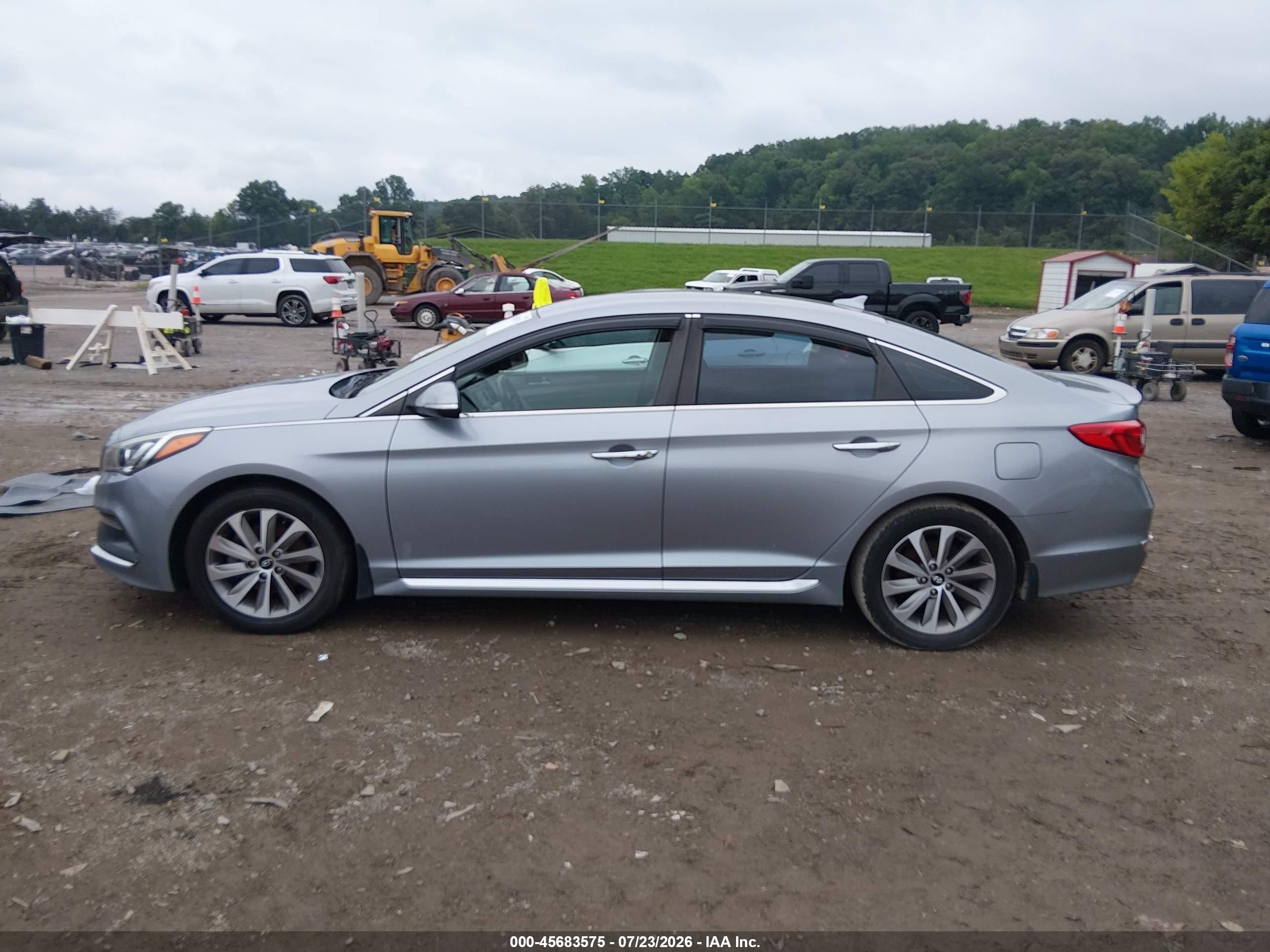 2015 Hyundai Sonata Sport Light Blue vin: 5NPE34AFXFH142939