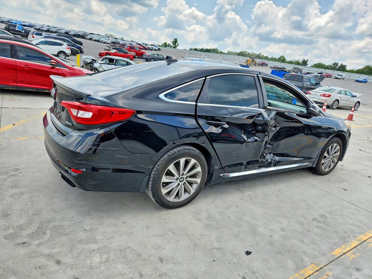 2015 Hyundai Sonata Sport Black vin: 5NPE34AFXFH158879