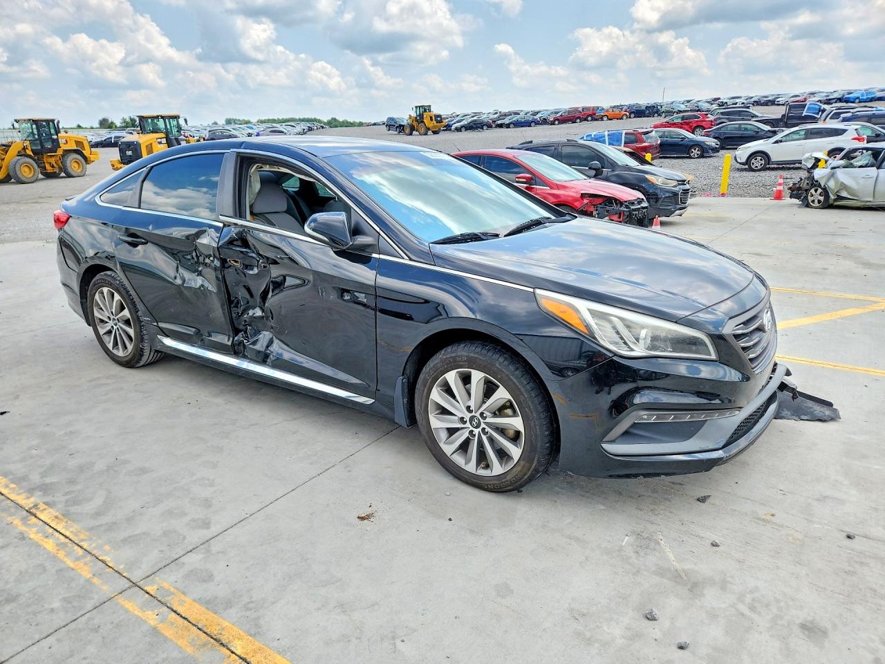 2015 Hyundai Sonata Sport Black vin: 5NPE34AFXFH158879
