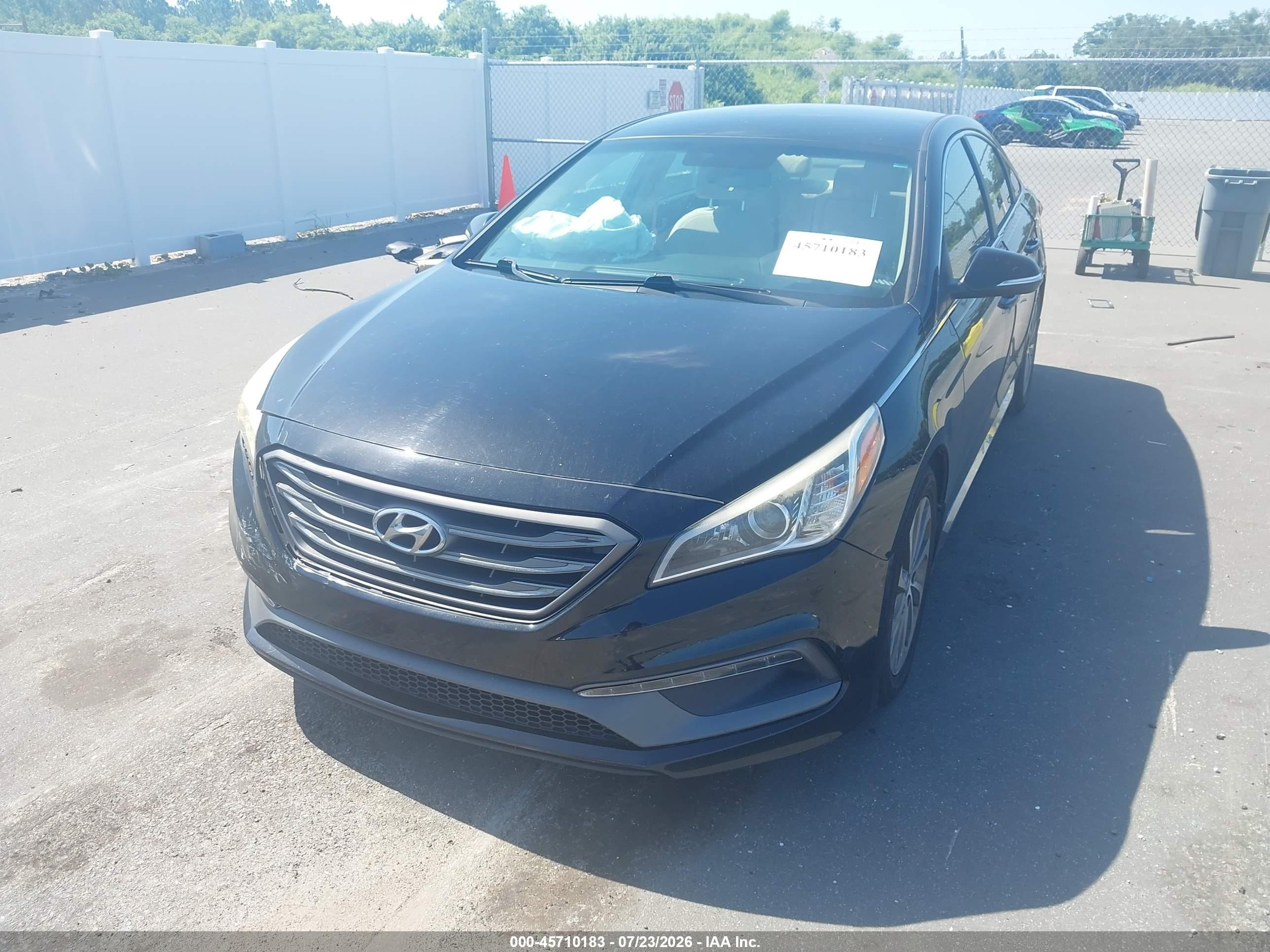 2015 Hyundai Sonata Sport Black vin: 5NPE34AFXFH176086