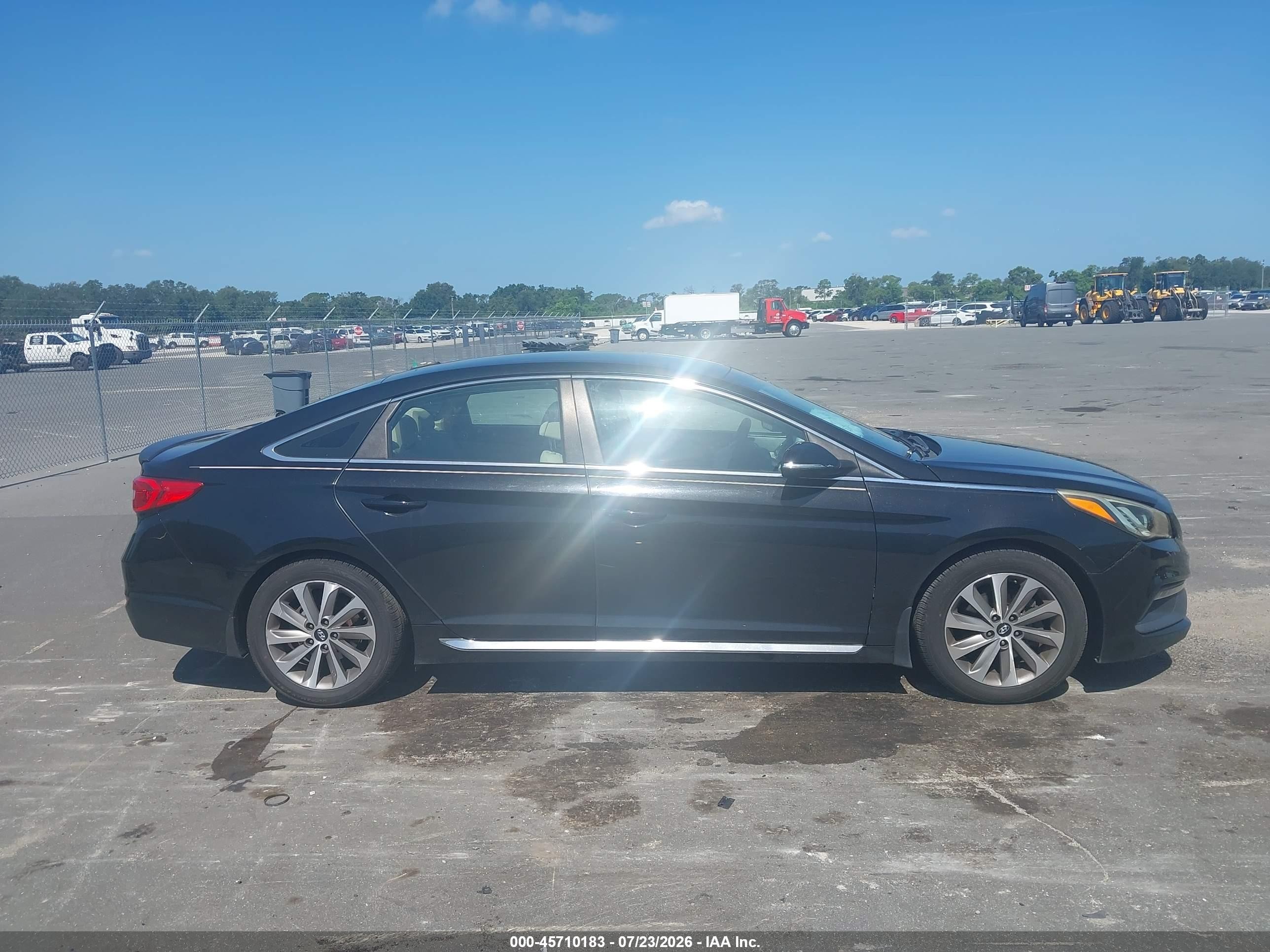 2015 Hyundai Sonata Sport Black vin: 5NPE34AFXFH176086