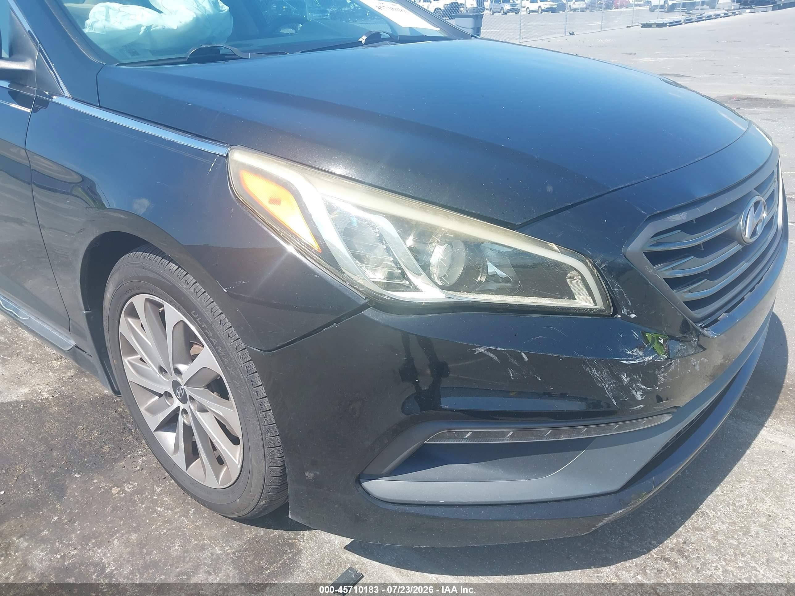 2015 Hyundai Sonata Sport Black vin: 5NPE34AFXFH176086