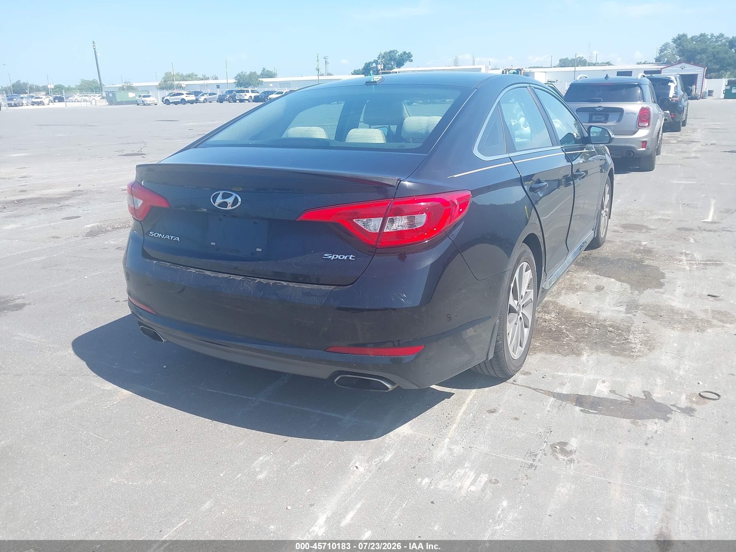 2015 Hyundai Sonata Sport Black vin: 5NPE34AFXFH176086