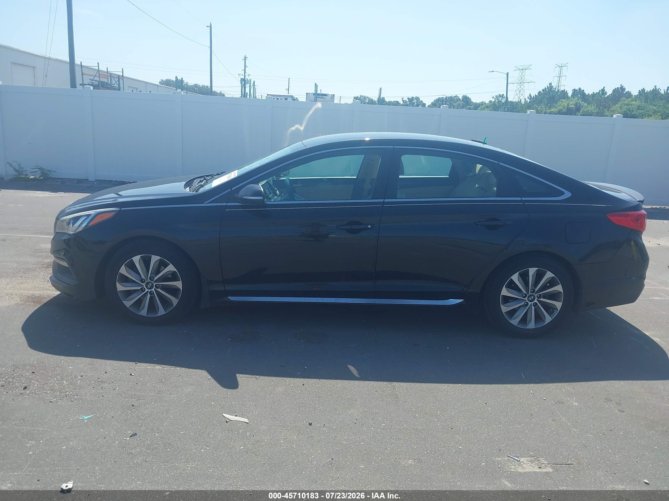 2015 Hyundai Sonata Sport Black vin: 5NPE34AFXFH176086