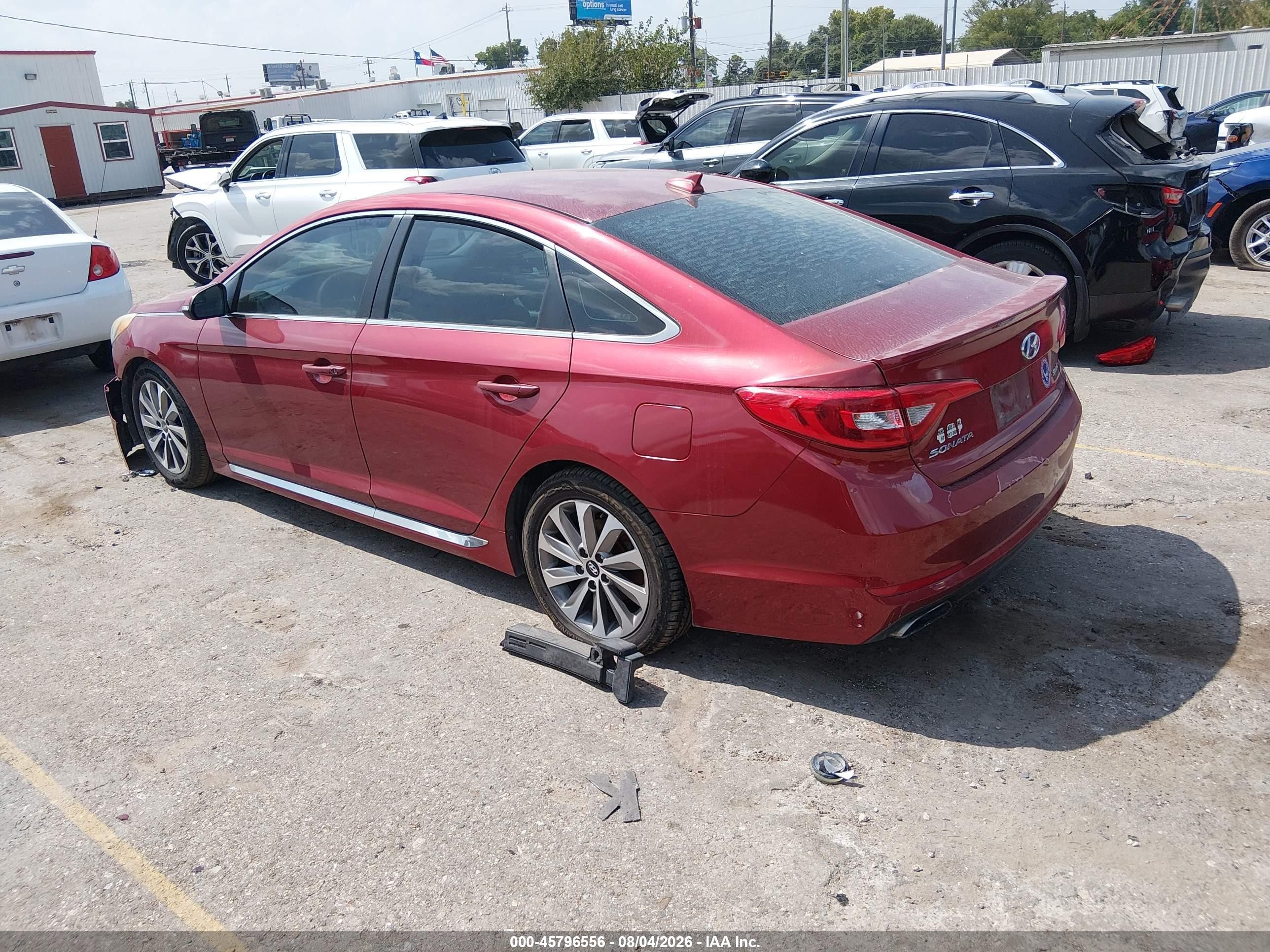 2015 Hyundai Sonata Sport Red vin: 5NPE34AFXFH180610