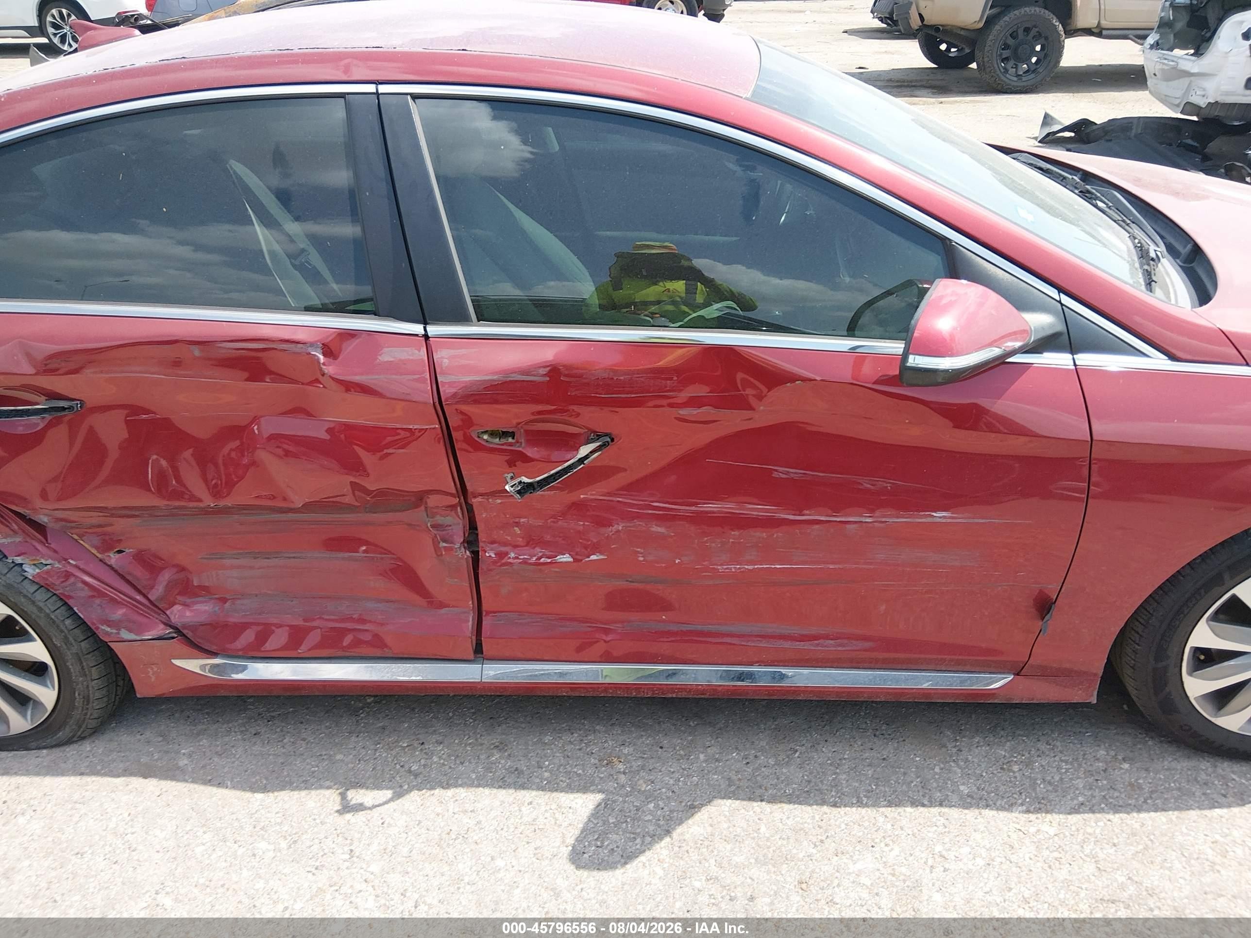 2015 Hyundai Sonata Sport Red vin: 5NPE34AFXFH180610