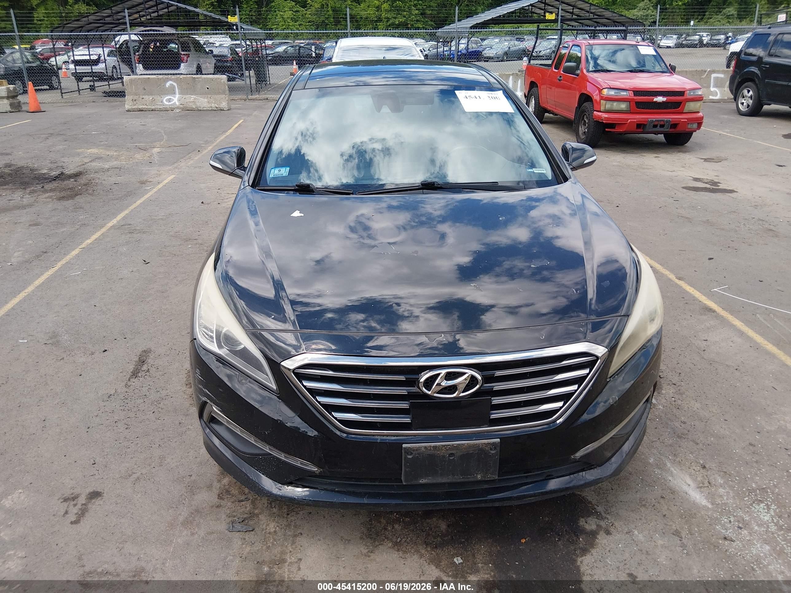 2015 Hyundai Sonata Limited Black vin: 5NPE34AFXFH206056
