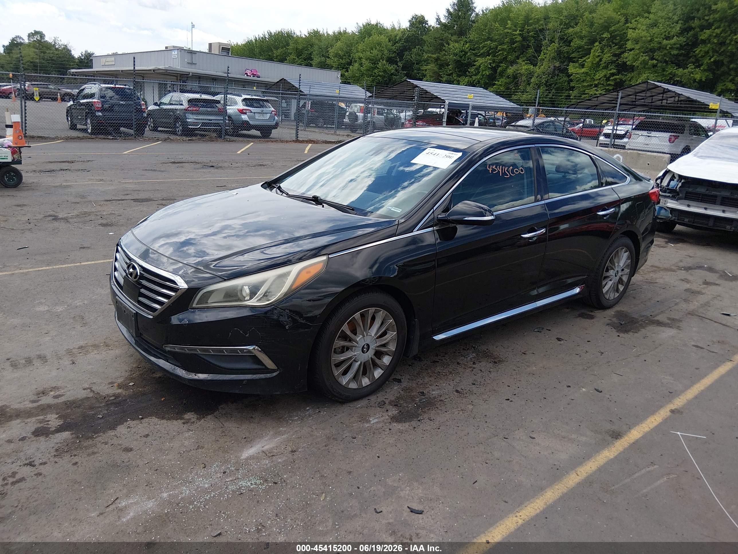 2015 Hyundai Sonata Limited Black vin: 5NPE34AFXFH206056