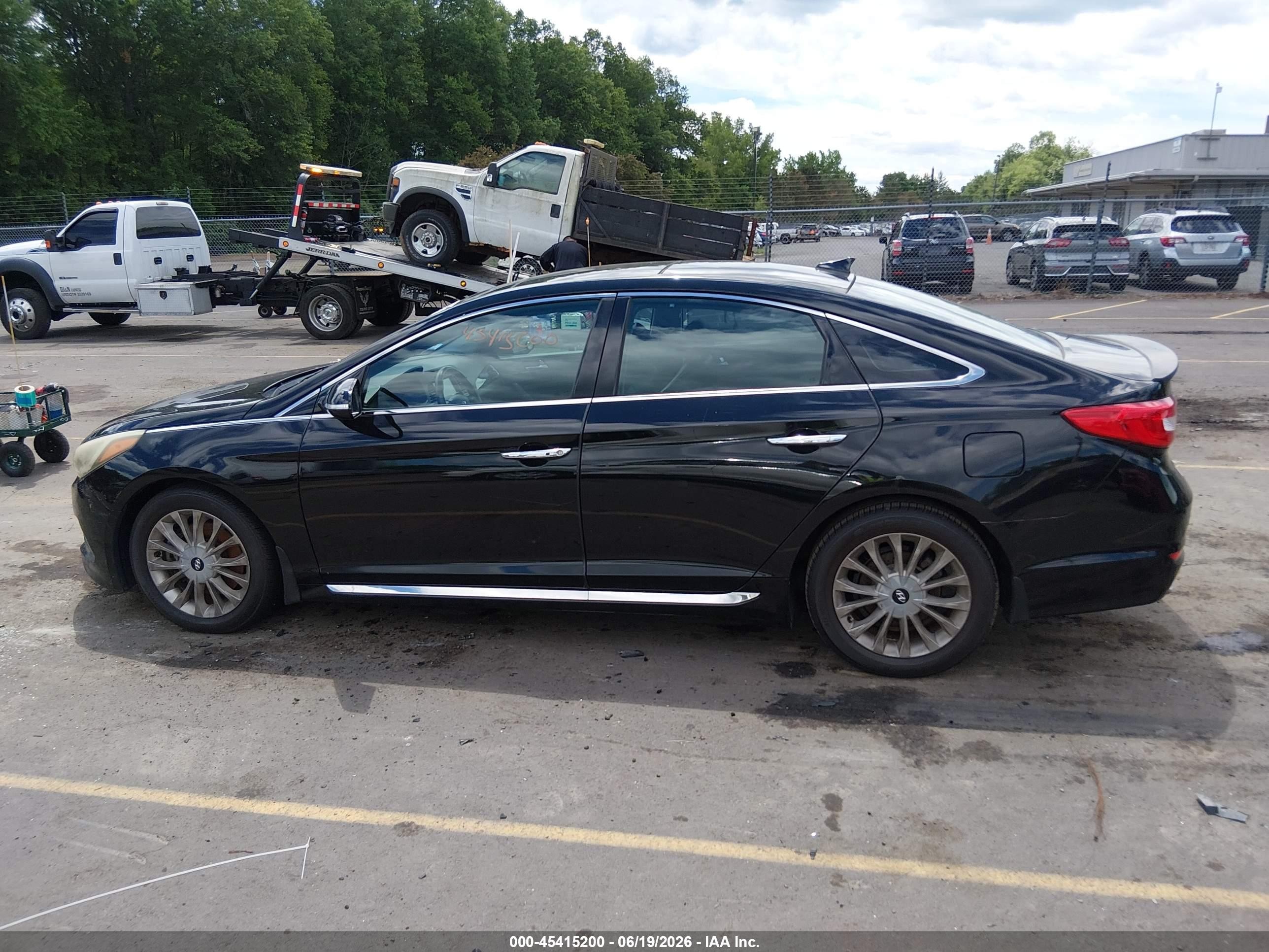 2015 Hyundai Sonata Limited Black vin: 5NPE34AFXFH206056