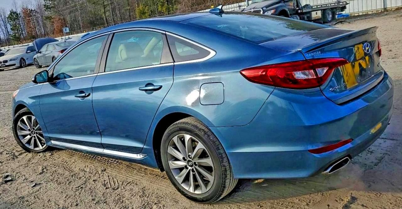 2015 Hyundai Sonata Sport Blue vin: 5NPE34AFXFH207241