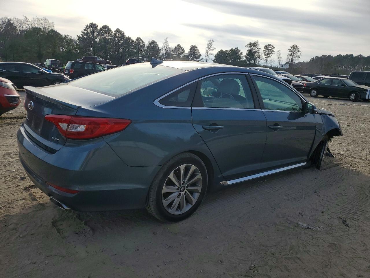 2015 Hyundai Sonata Sport Blue vin: 5NPE34AFXFH207241