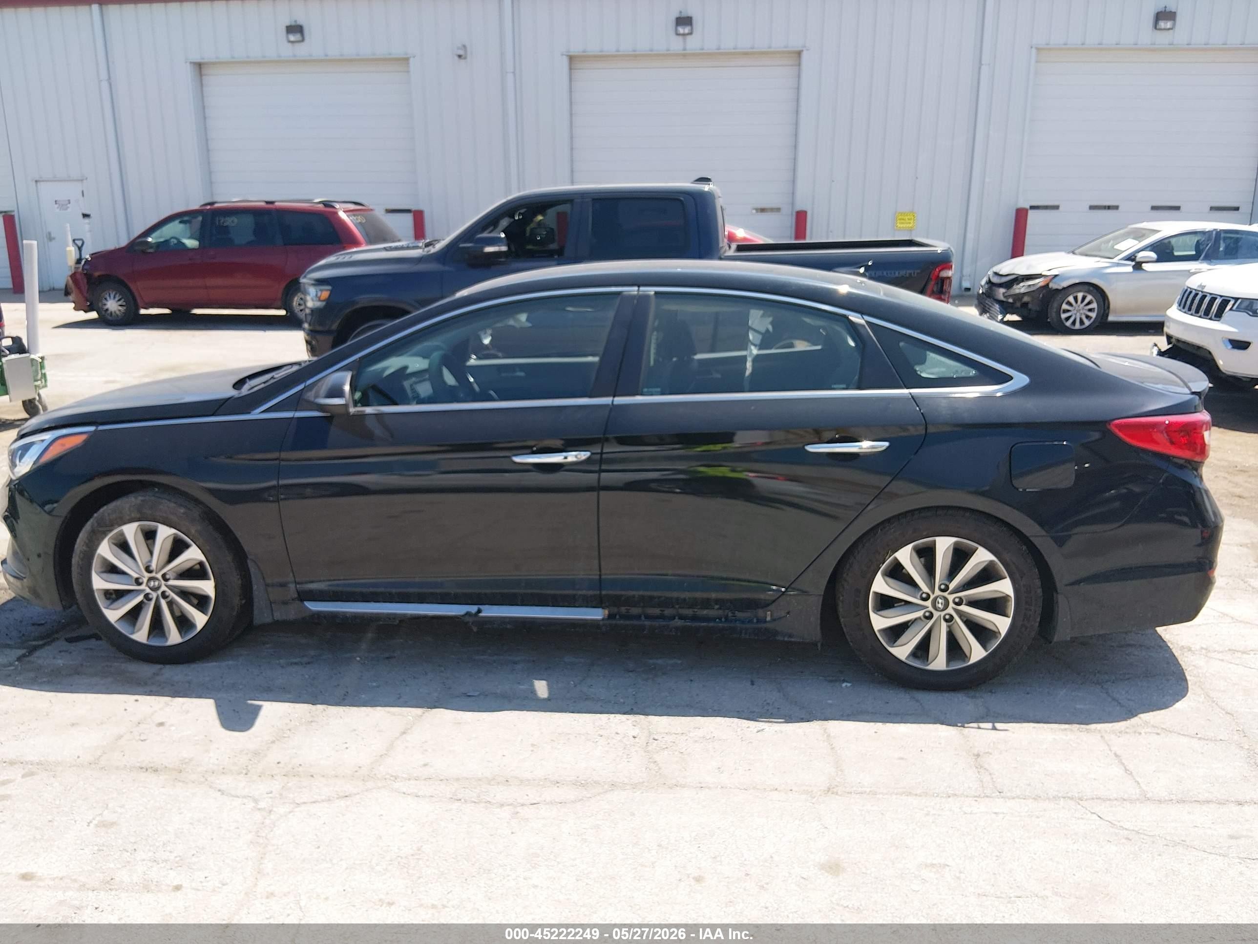 2015 Hyundai Sonata Sport Черный vin: 5NPE34AFXFH211371