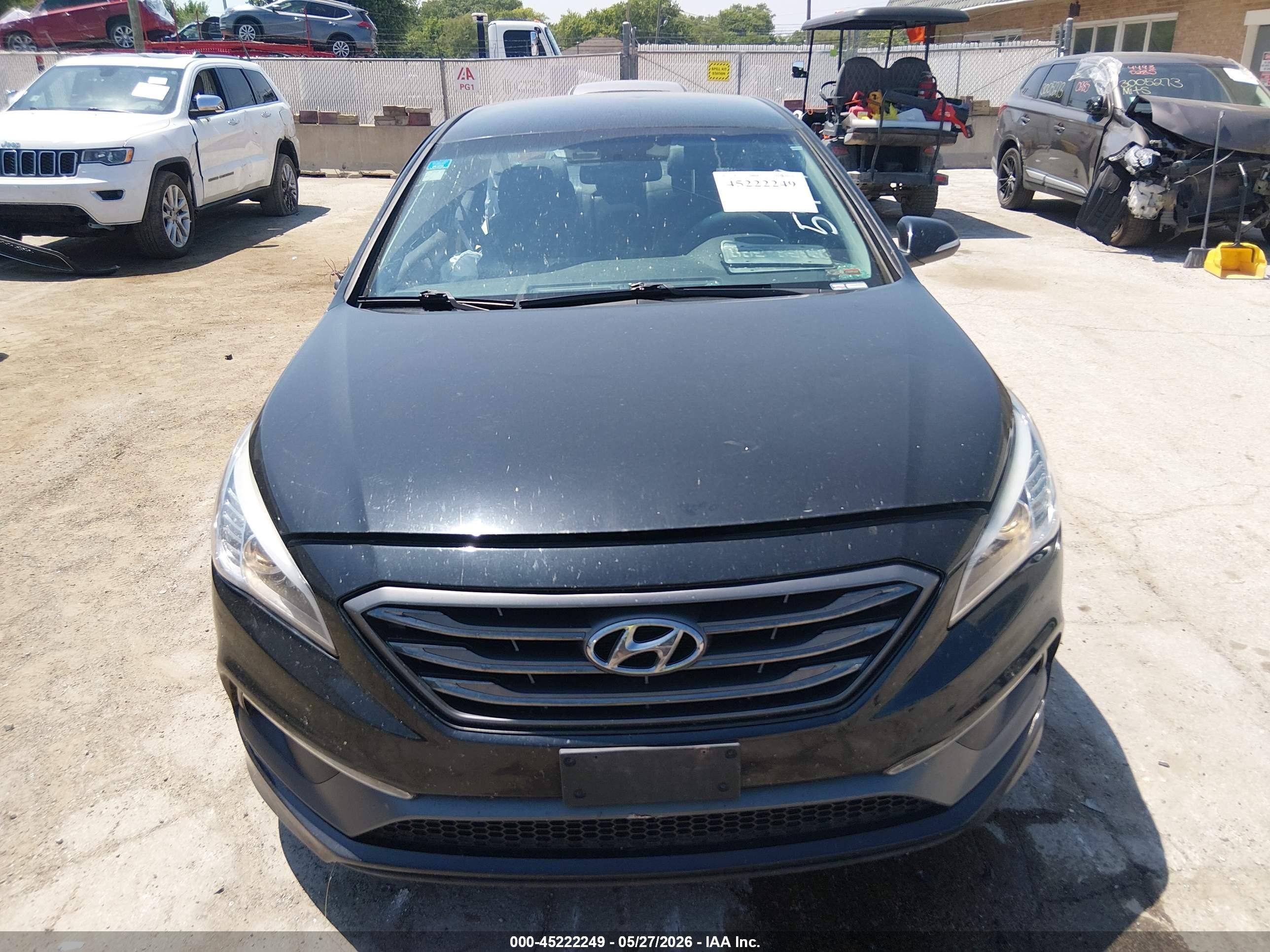 2015 Hyundai Sonata Sport Черный vin: 5NPE34AFXFH211371