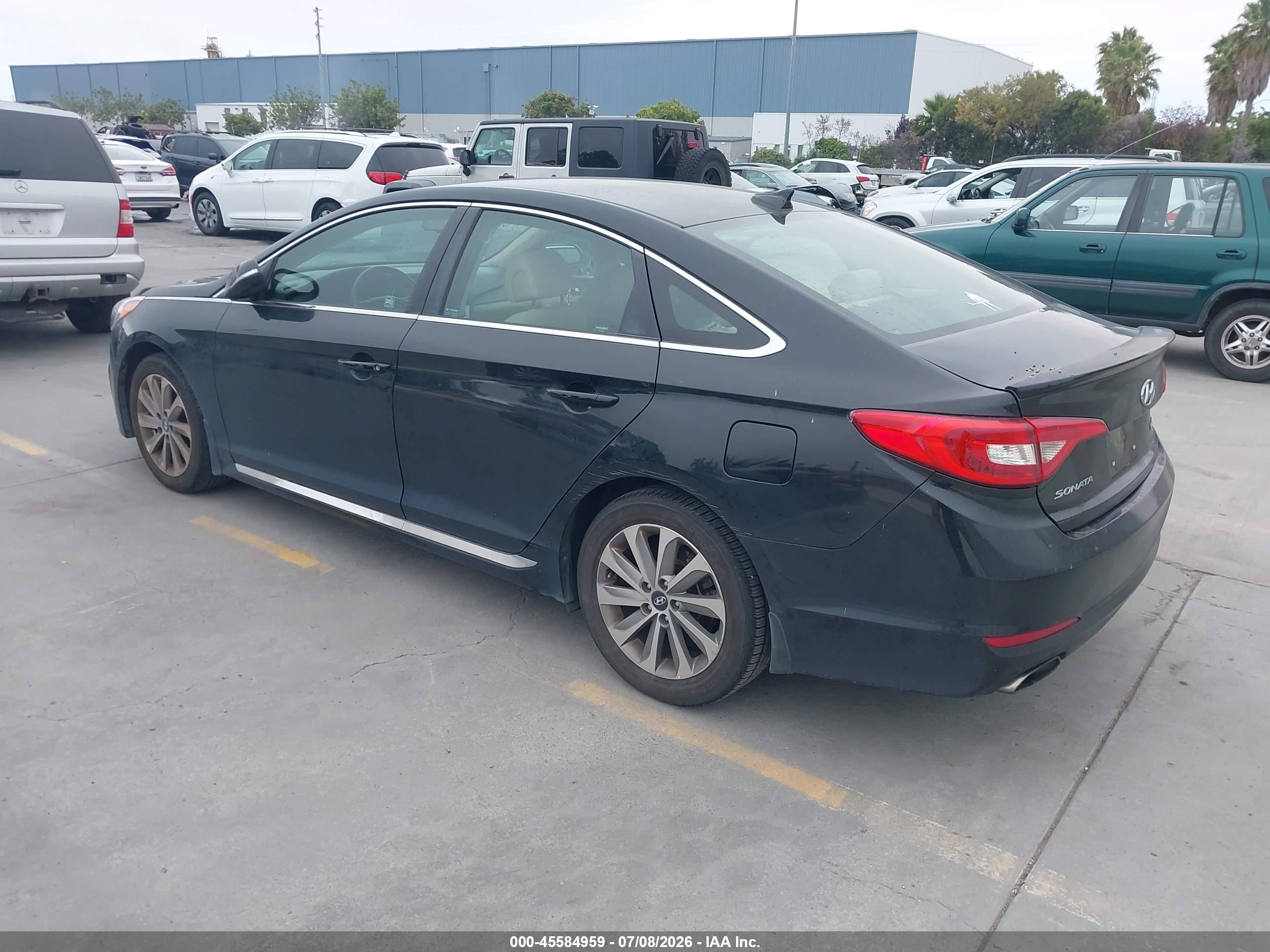 2015 Hyundai Sonata Sport Черный vin: 5NPE34AFXFH222743