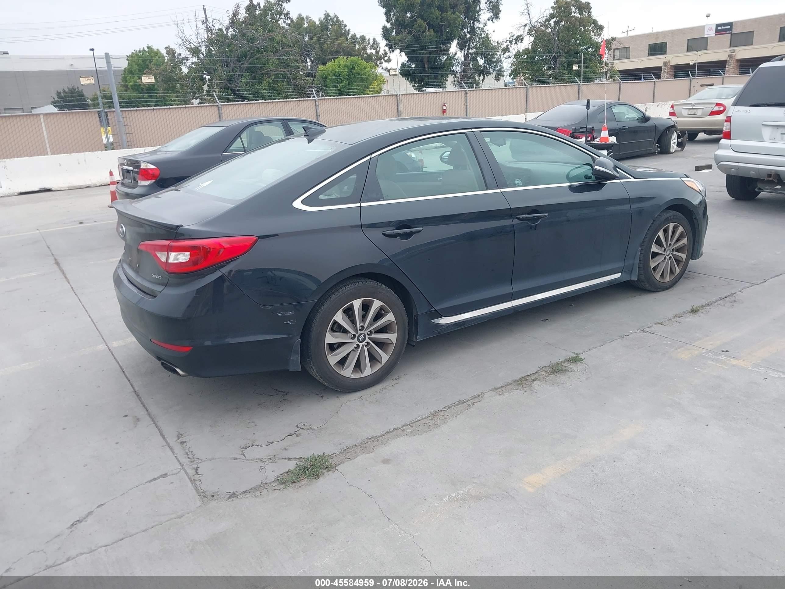 2015 Hyundai Sonata Sport Черный vin: 5NPE34AFXFH222743