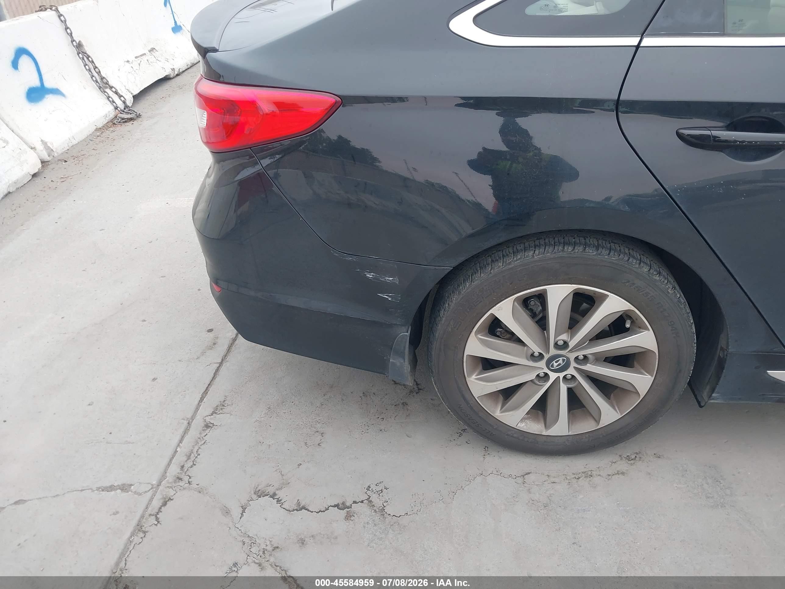 2015 Hyundai Sonata Sport Черный vin: 5NPE34AFXFH222743