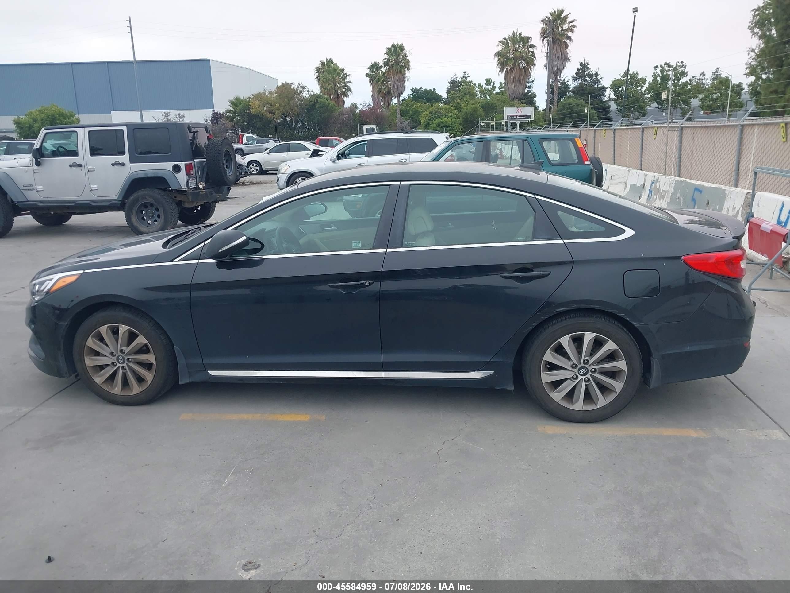 2015 Hyundai Sonata Sport Черный vin: 5NPE34AFXFH222743