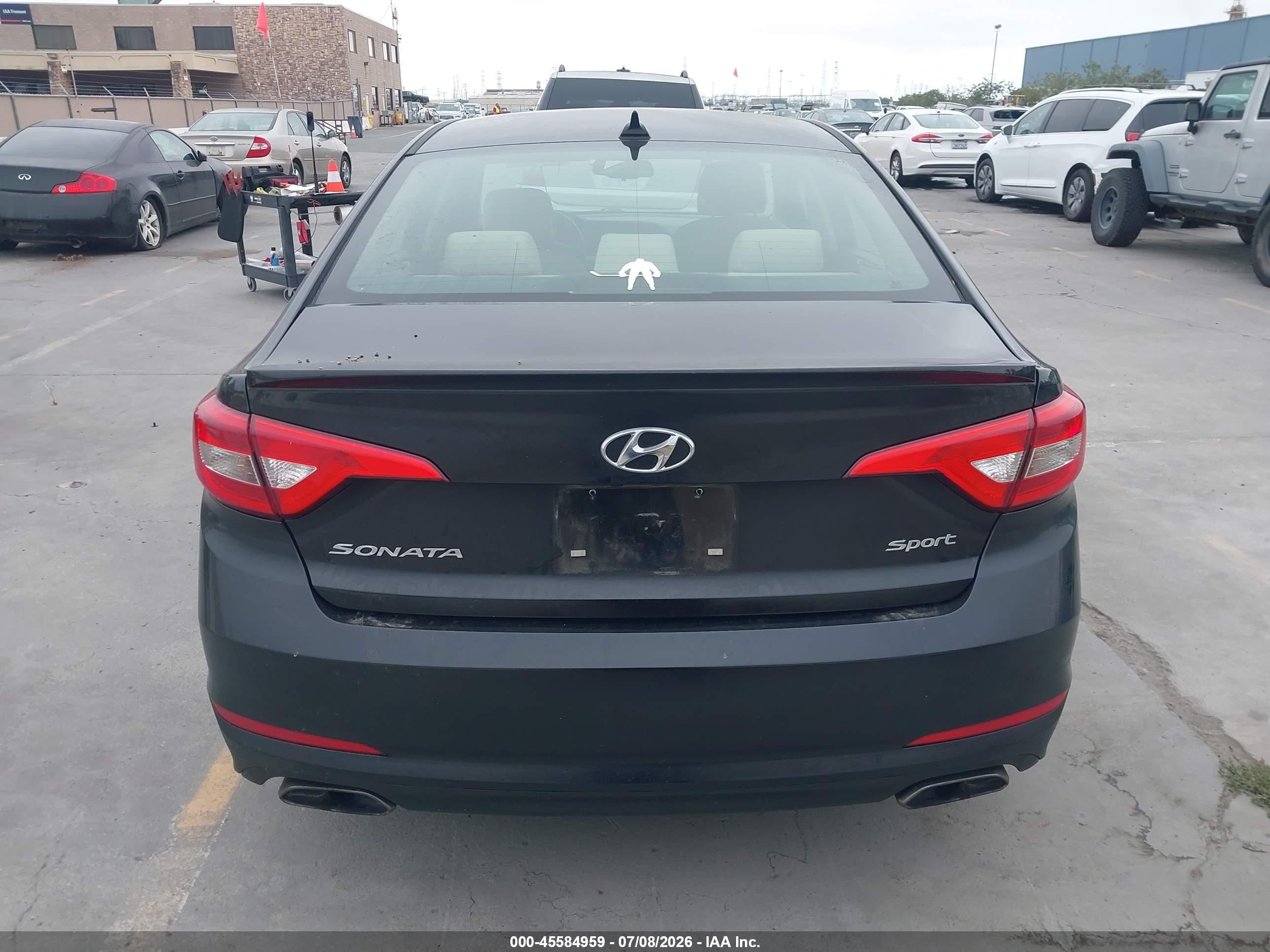 2015 Hyundai Sonata Sport Черный vin: 5NPE34AFXFH222743