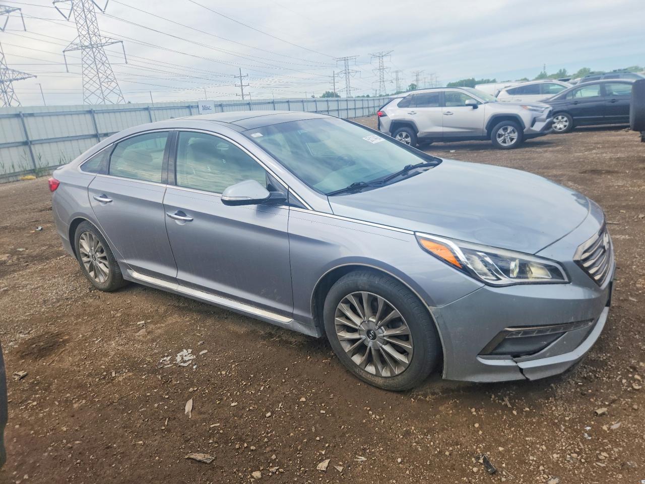 2015 Hyundai Sonata Limited Gray vin: 5NPE34AFXFH227358