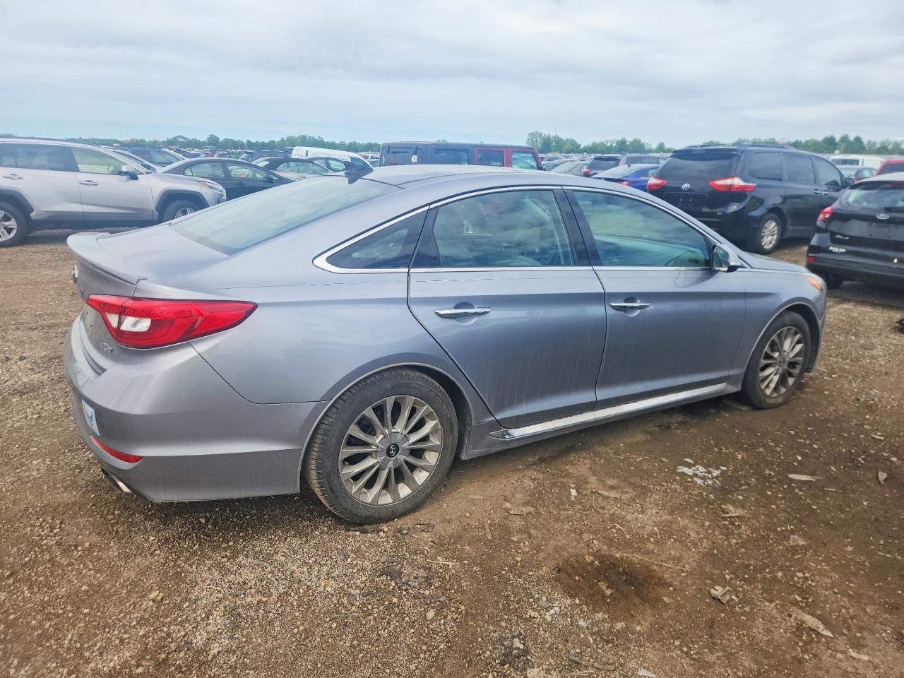 2015 Hyundai Sonata Limited Gray vin: 5NPE34AFXFH227358