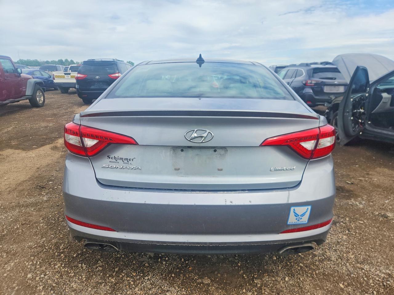 2015 Hyundai Sonata Limited Gray vin: 5NPE34AFXFH227358
