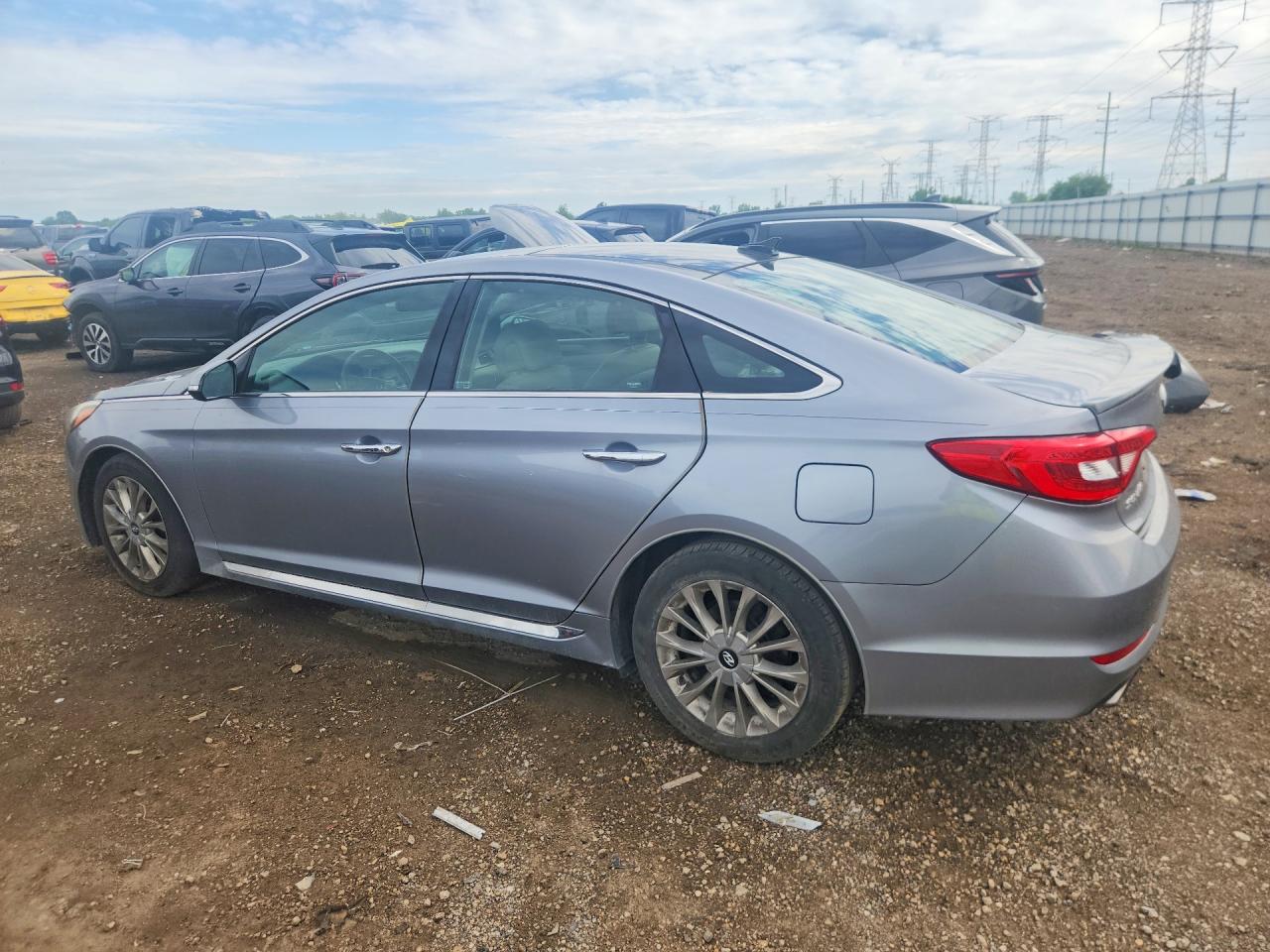 2015 Hyundai Sonata Limited Gray vin: 5NPE34AFXFH227358